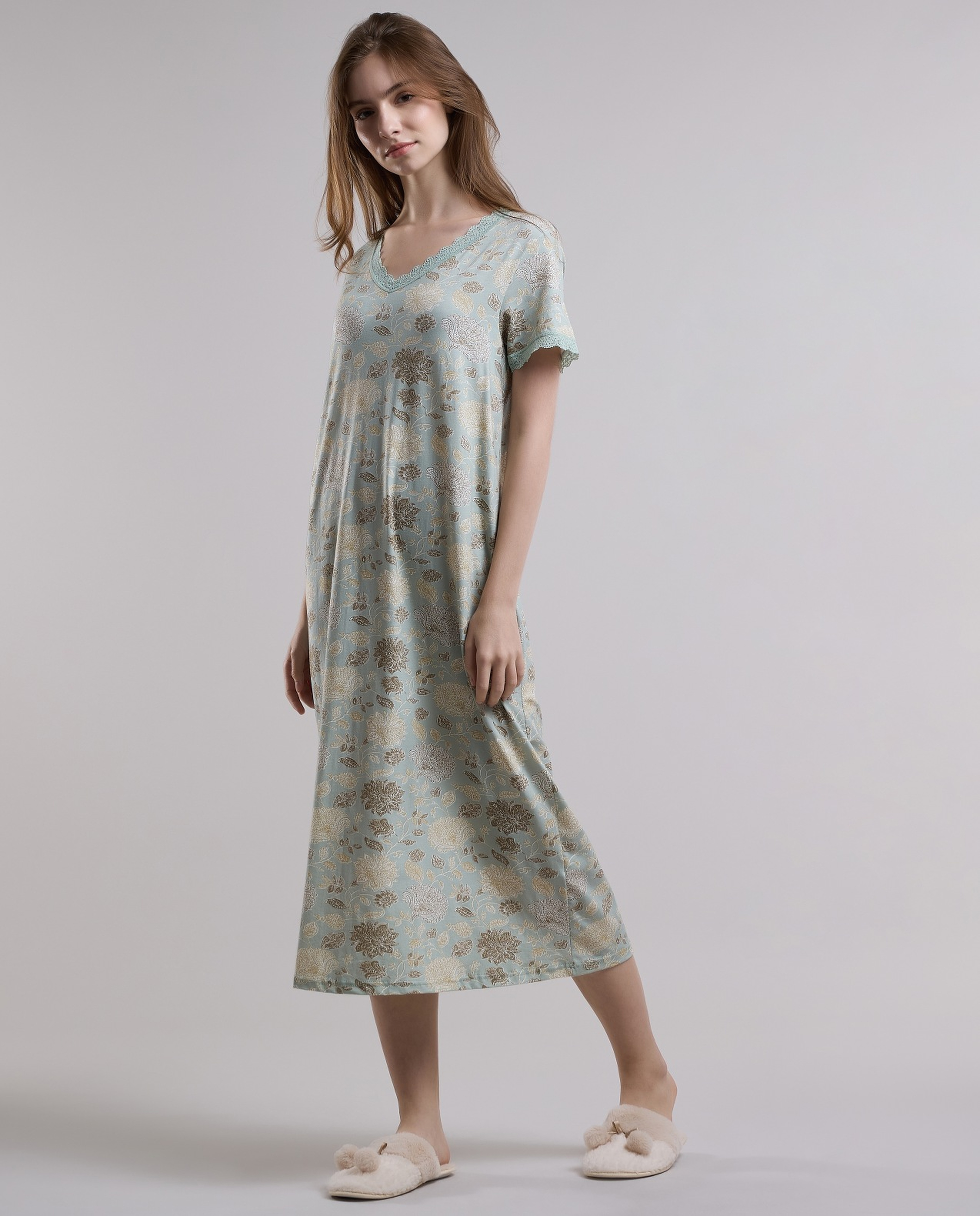 Floral Print Nightdress