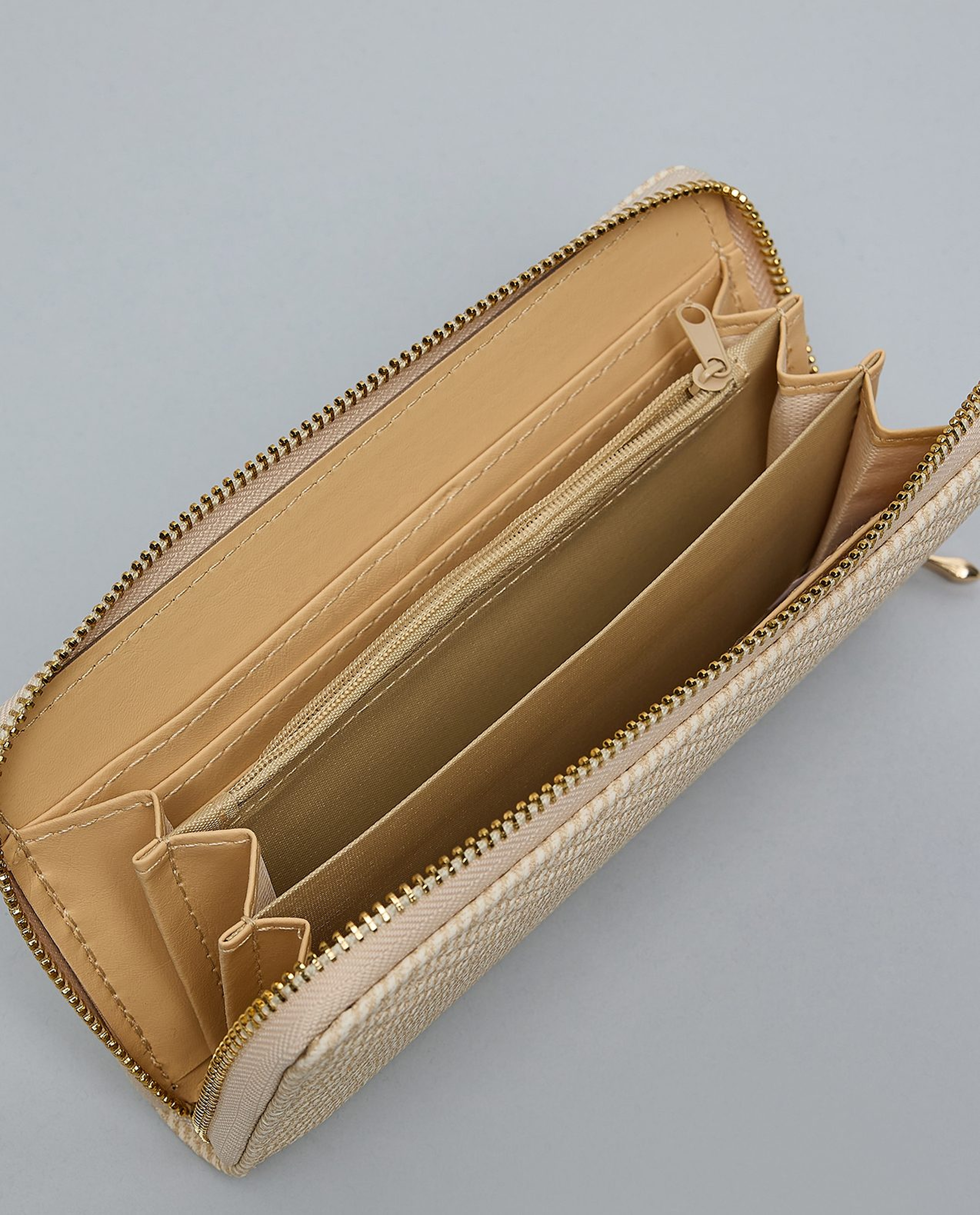 Textured Long Wallet