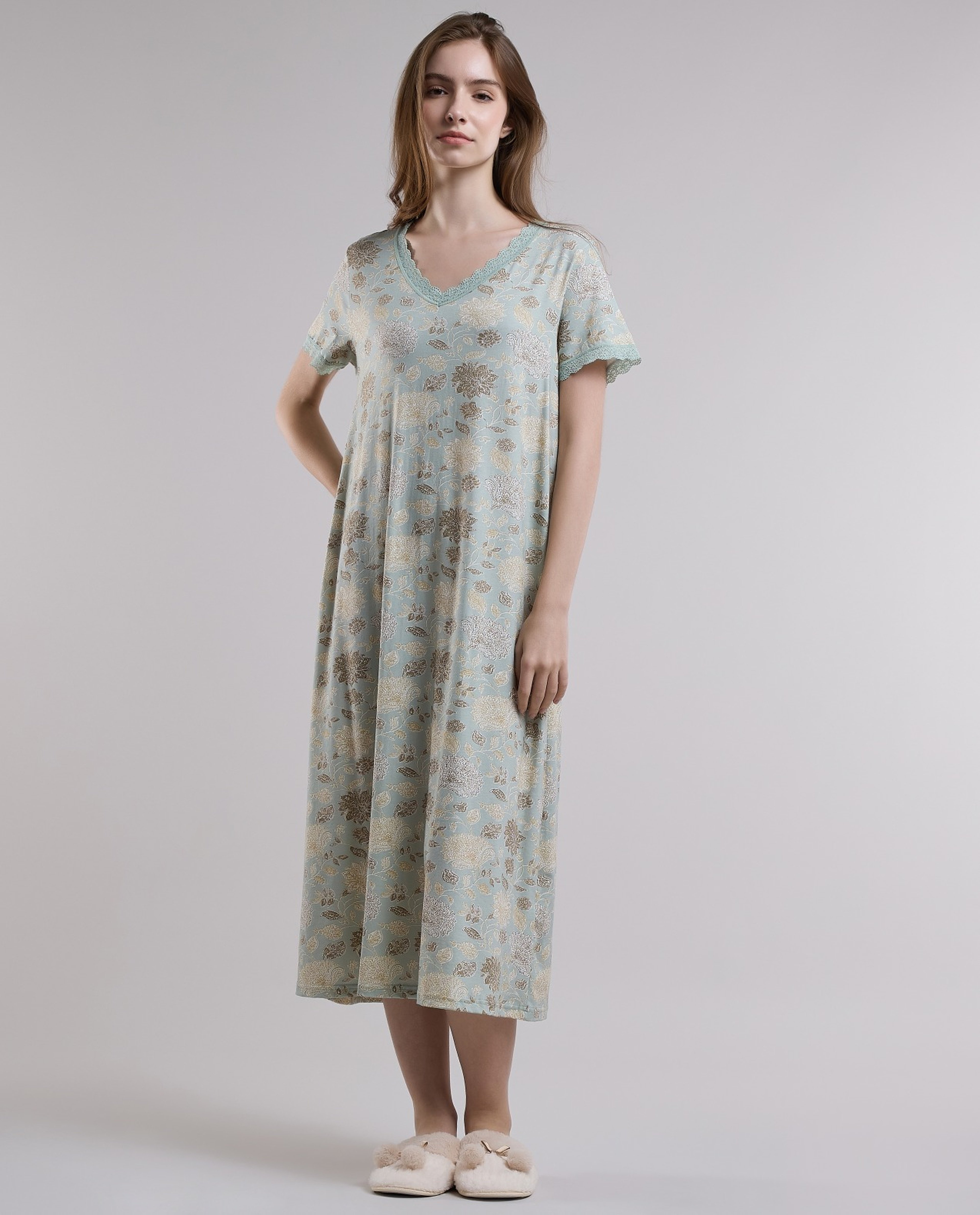 Floral Print Nightdress