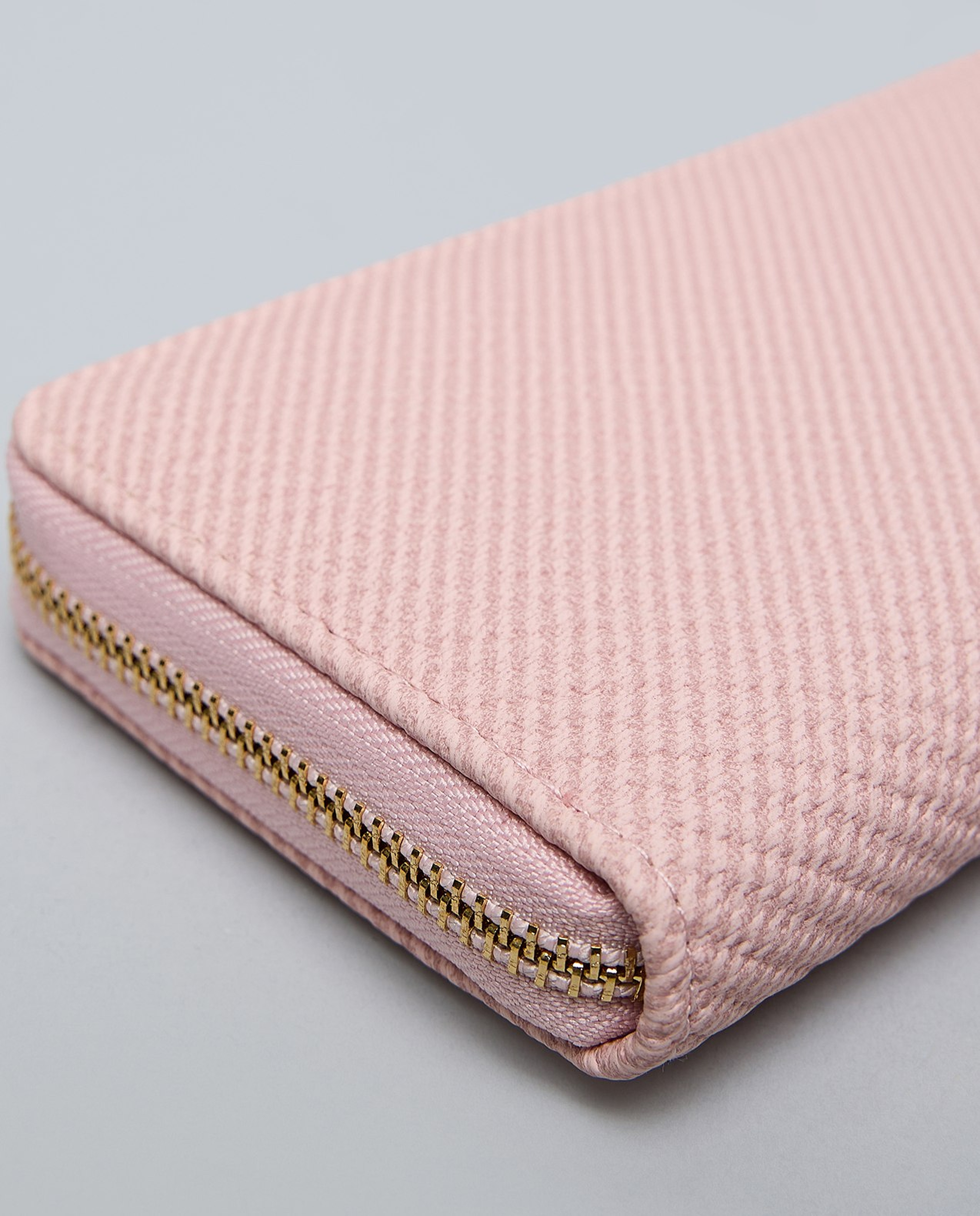 Textured Long Wallet
