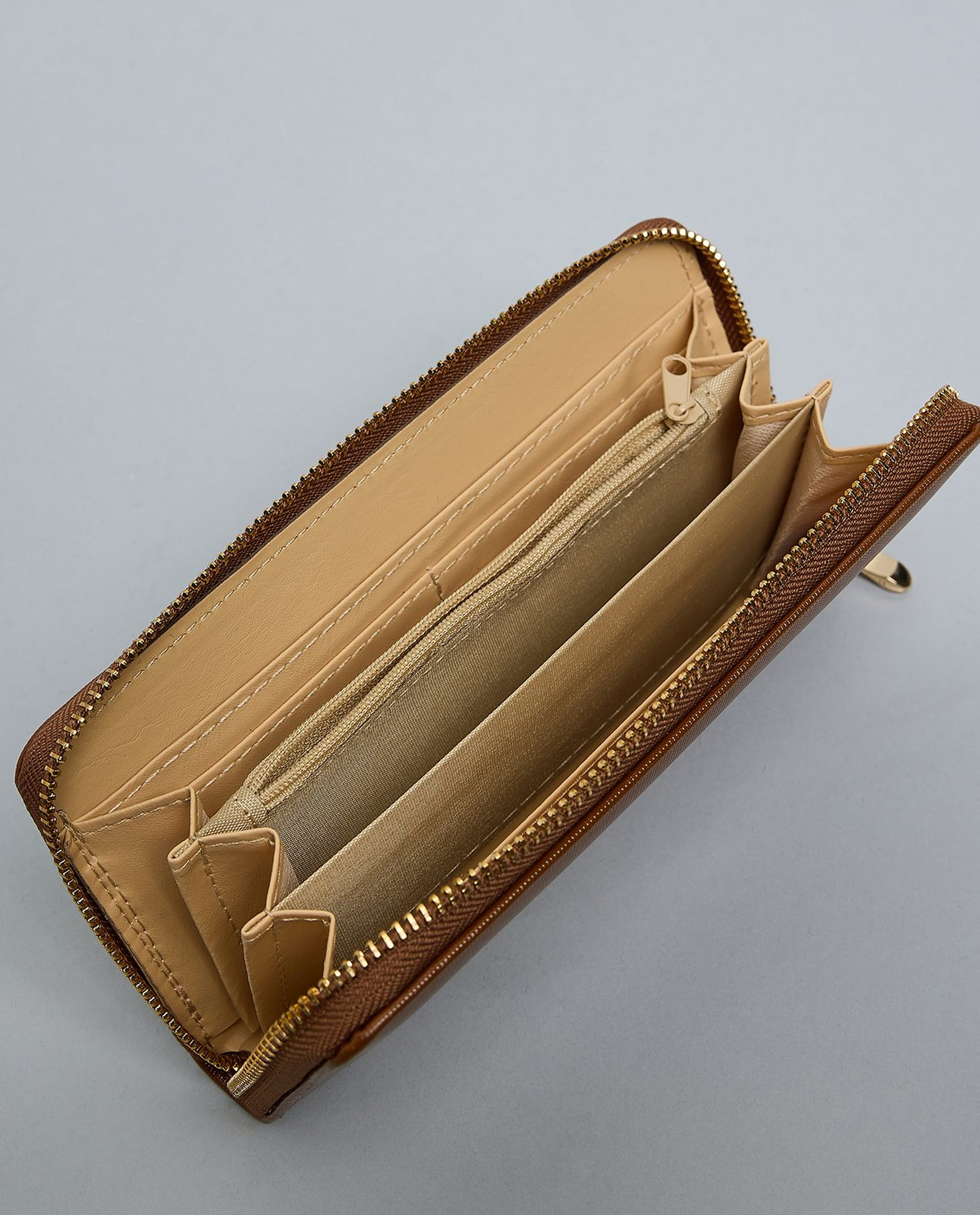 Textured Long Wallet