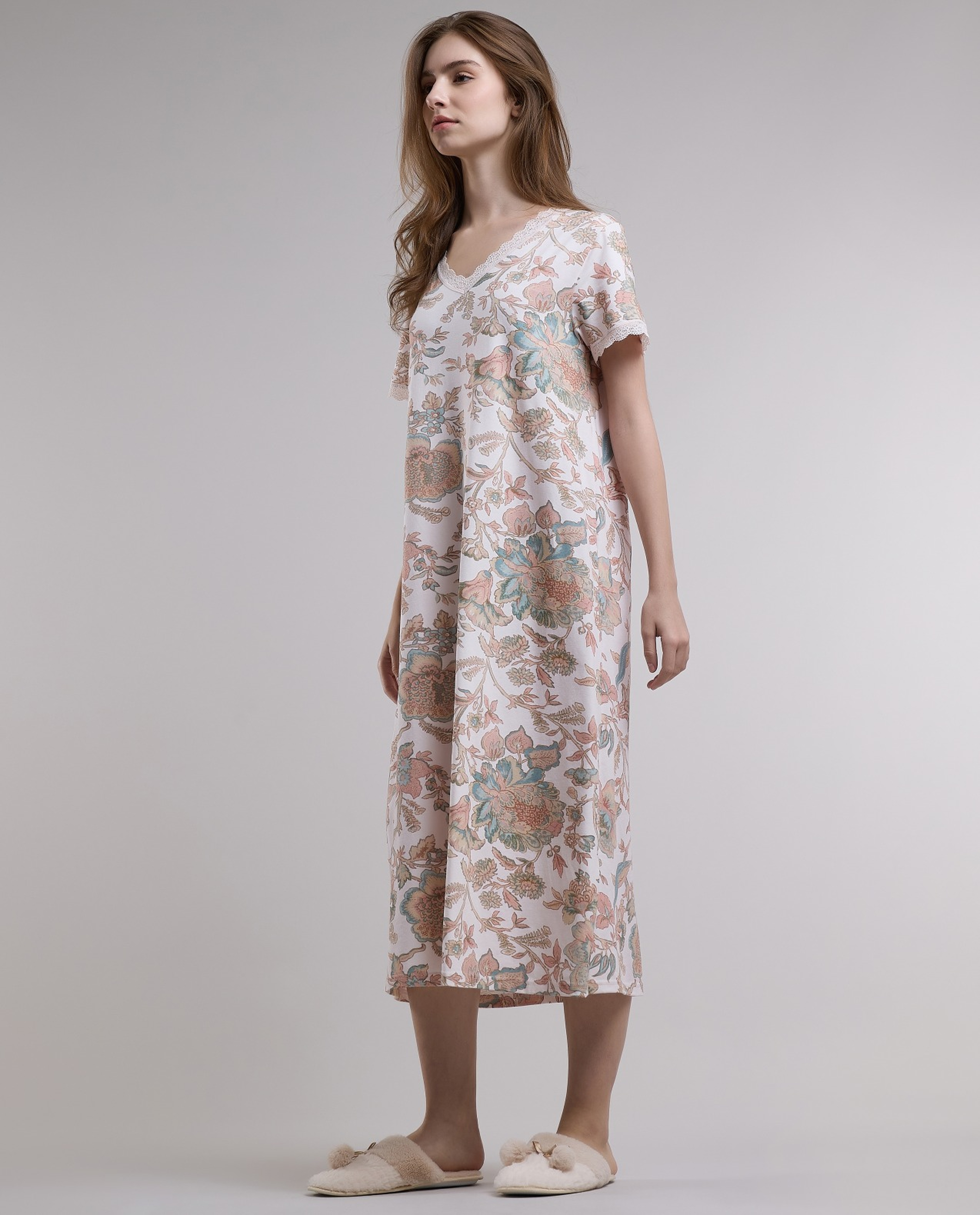 Floral Print Nightdress