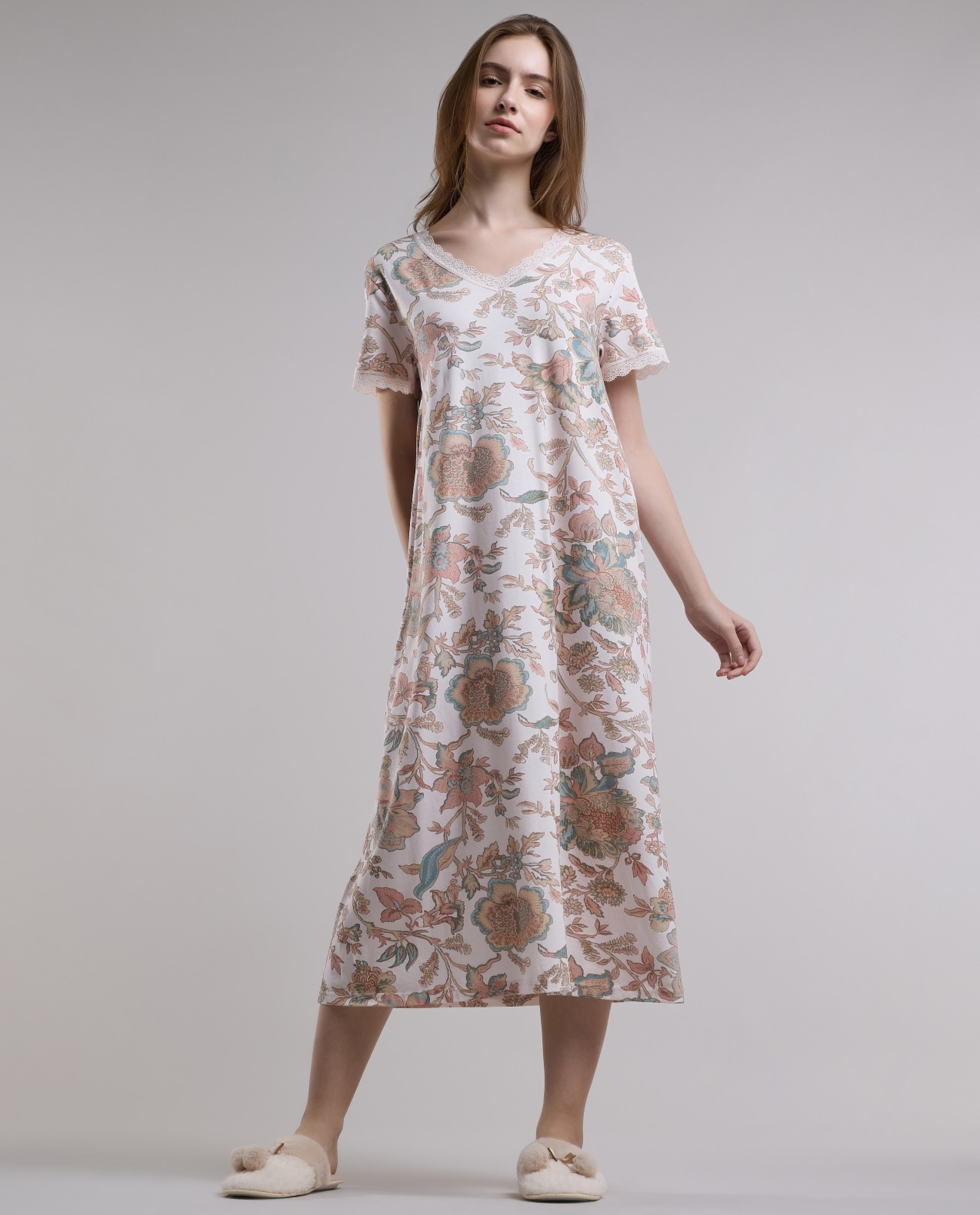 Floral Print Nightdress
