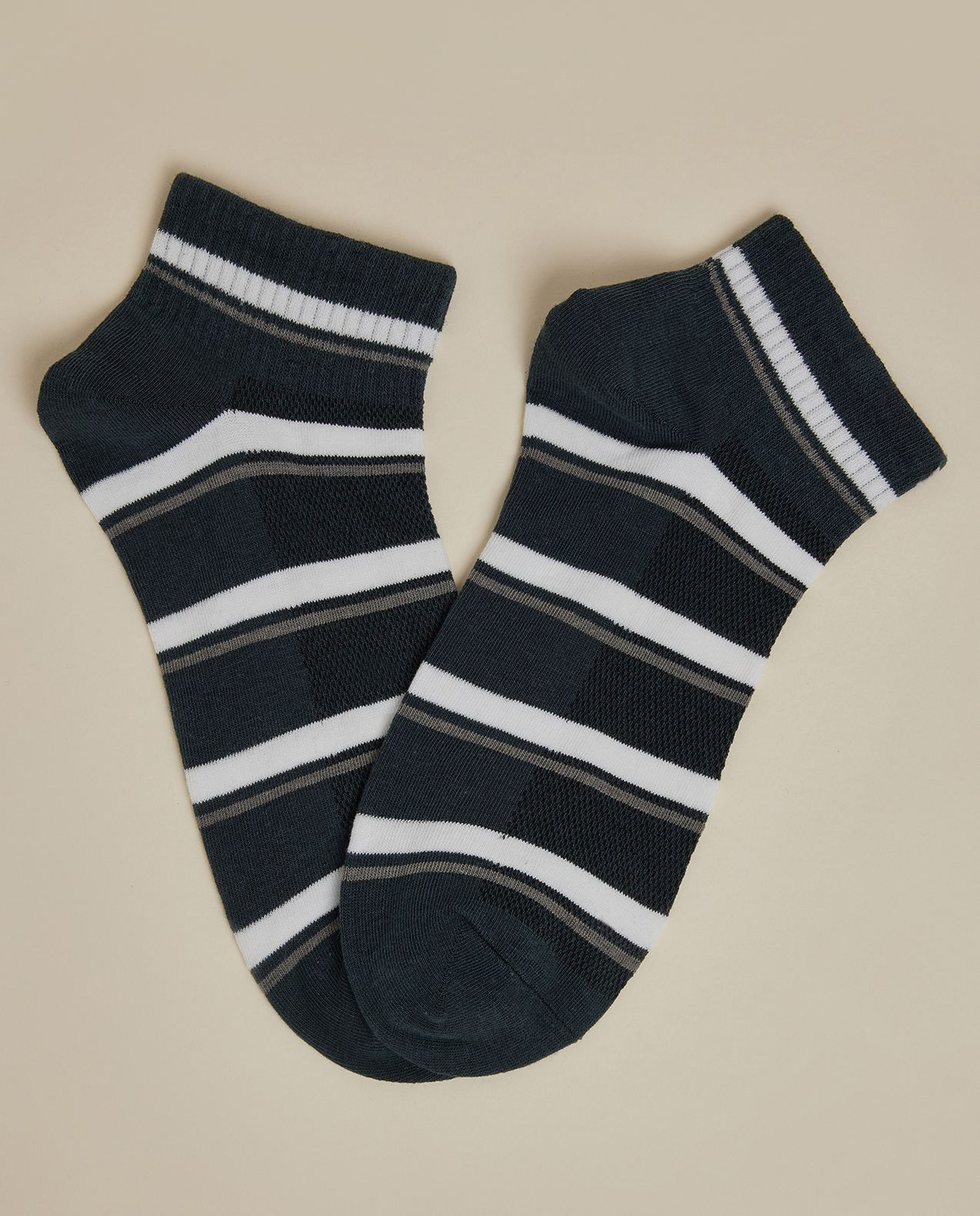 3 Pack Patterned Ankle Socks