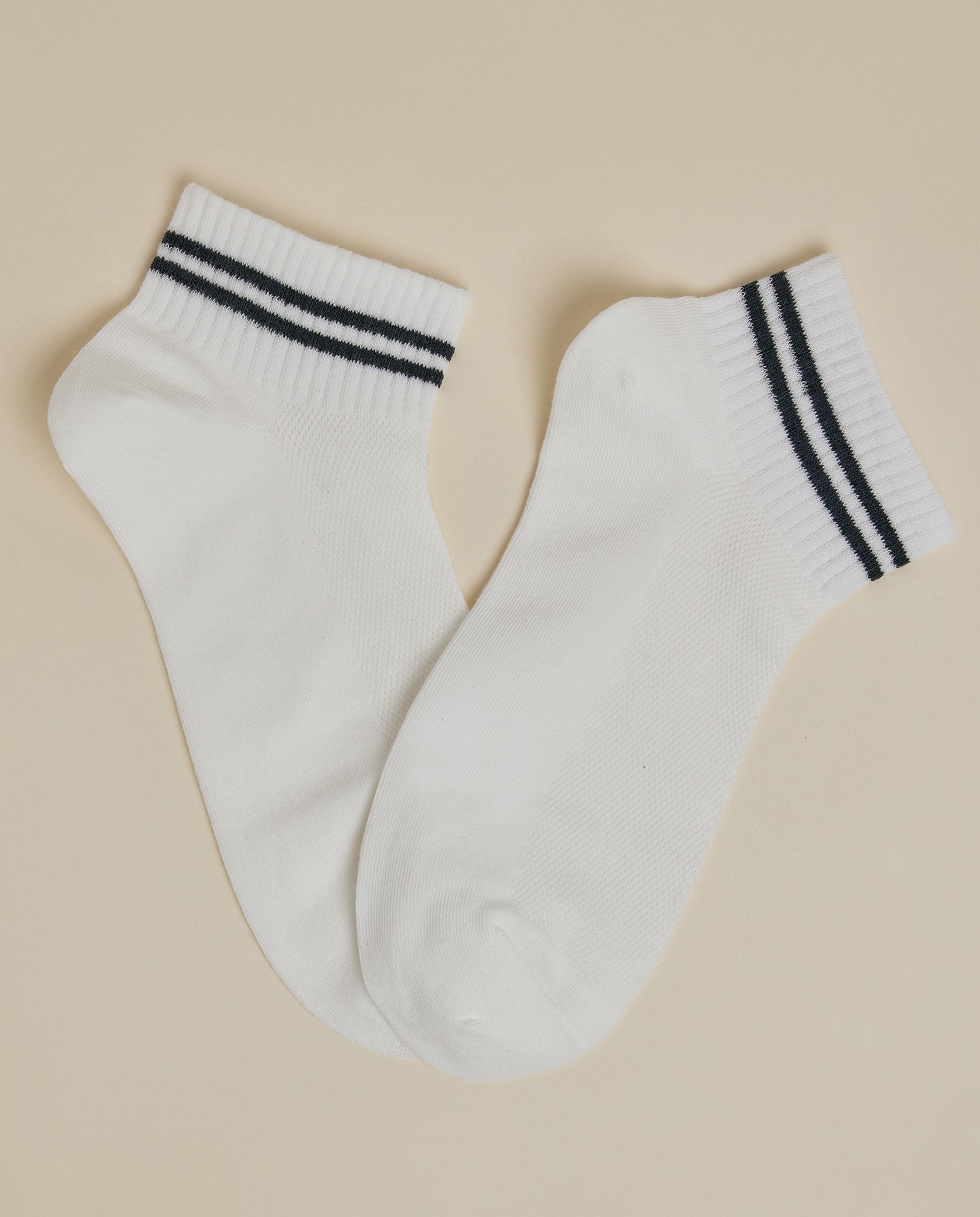 3 Pack Patterned Ankle Socks