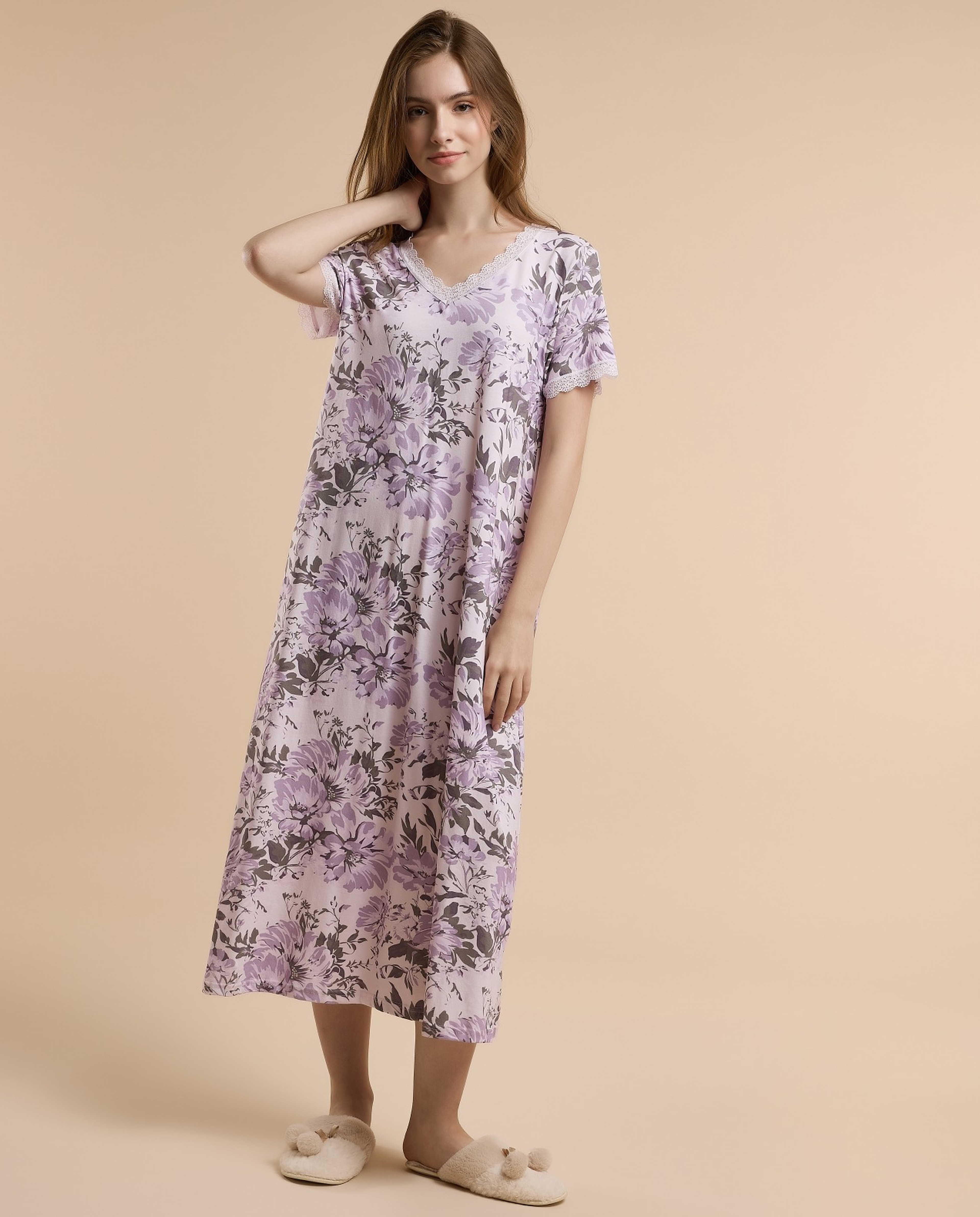 Floral Print Nightdress