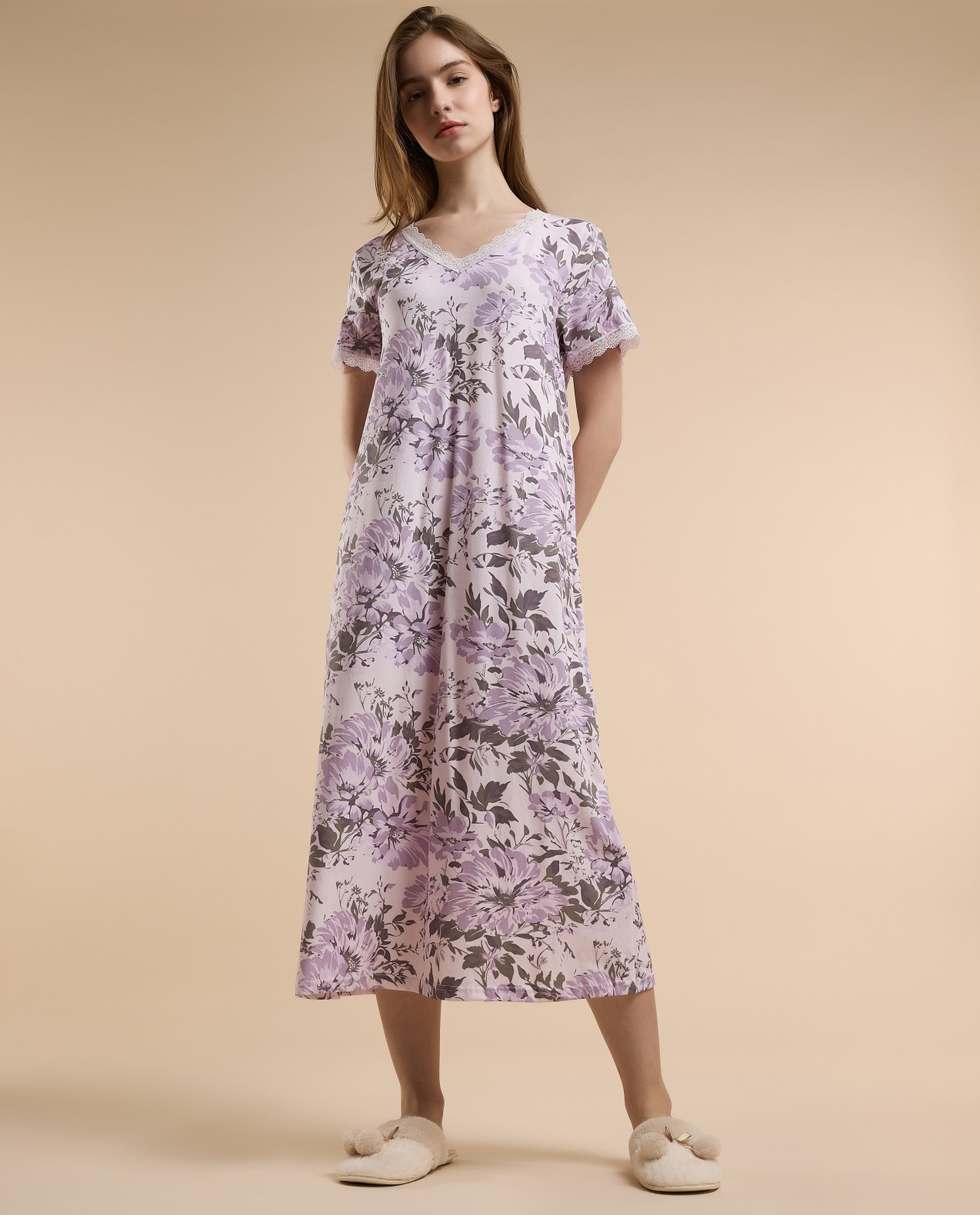 Floral Print Nightdress