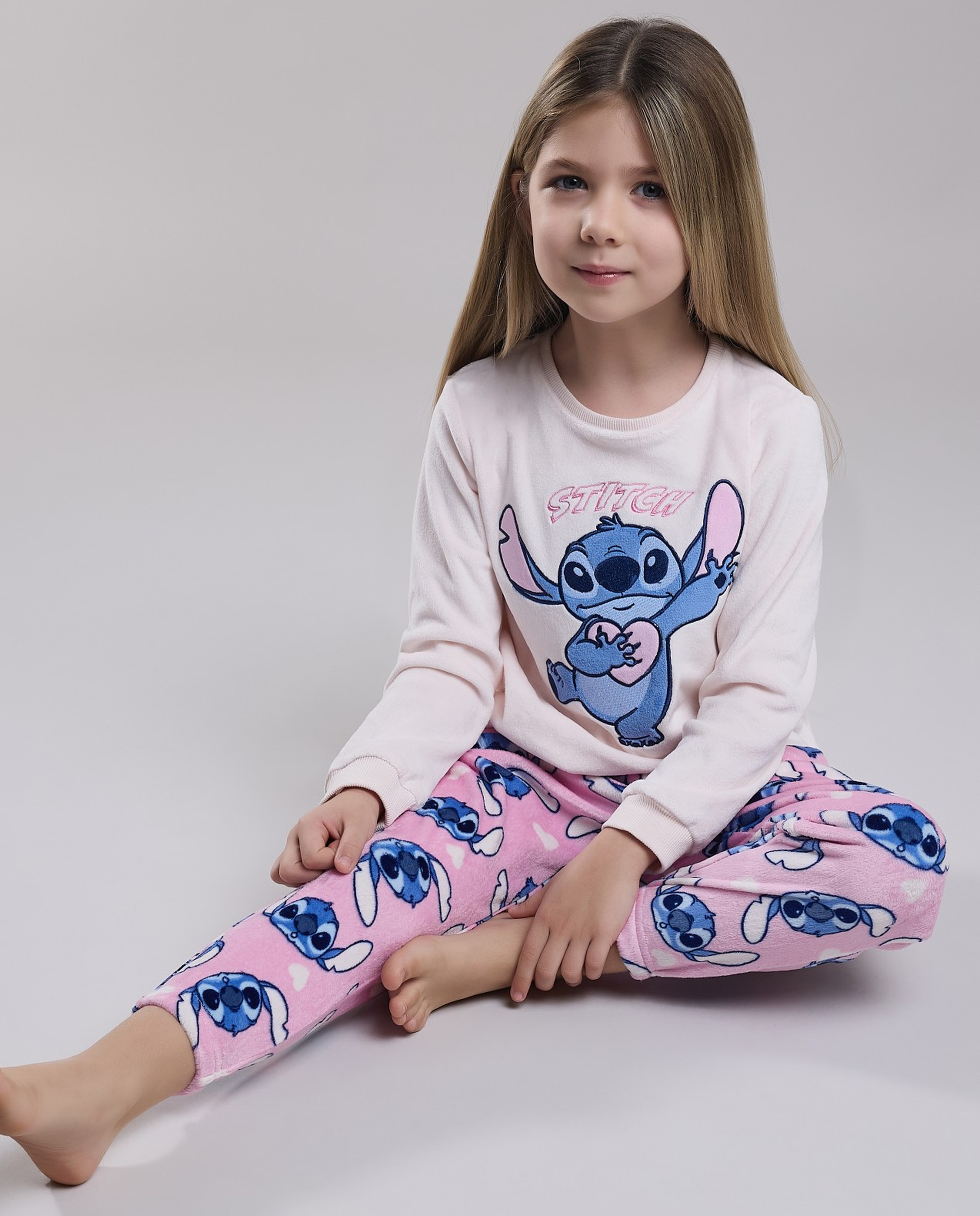 Stitch Embroidered Pyjama Set