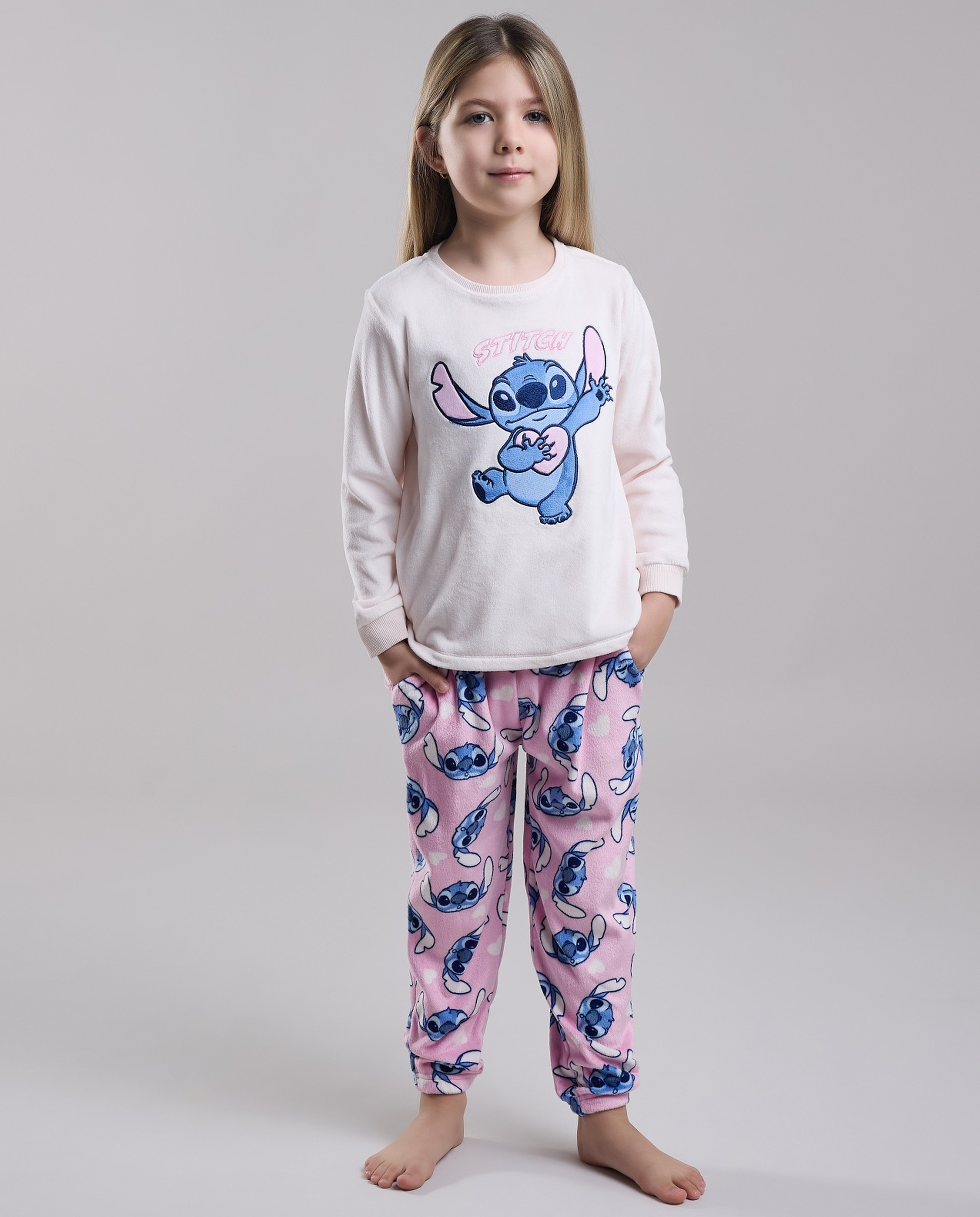 Stitch Embroidered Pyjama Set