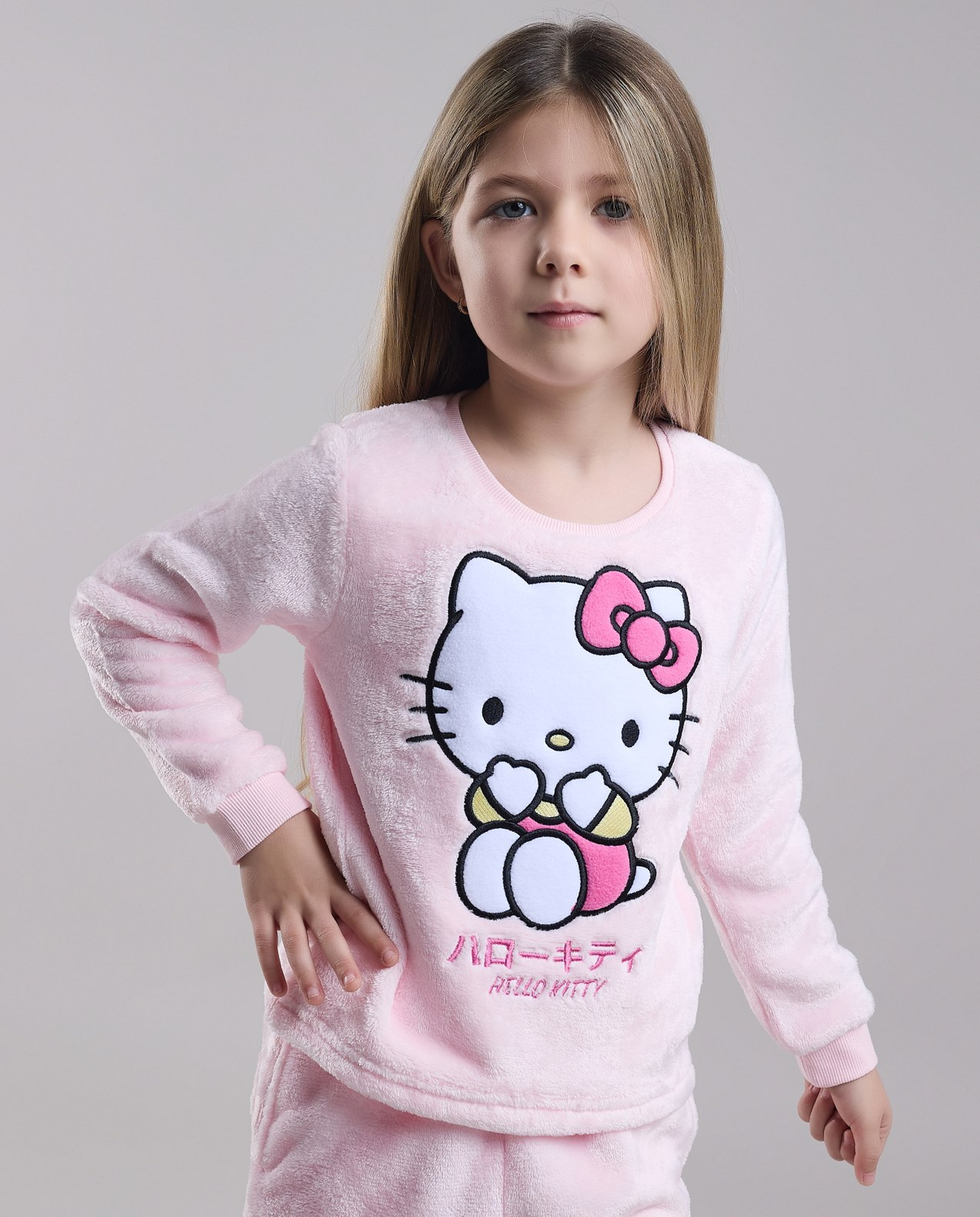 Hello Kitty Embroidered Pyjama Set