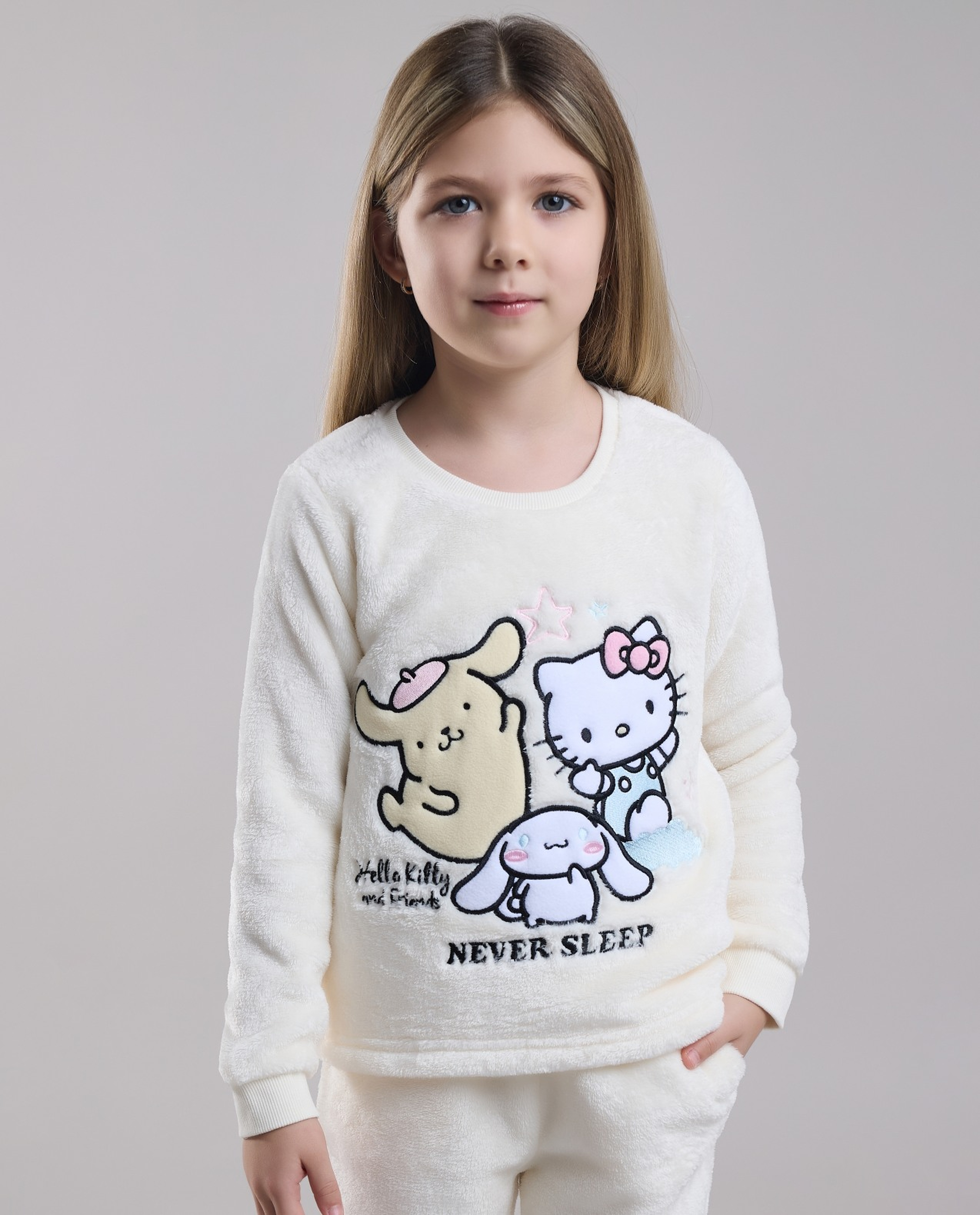 Hello Kitty Embroidered Pyjama Set