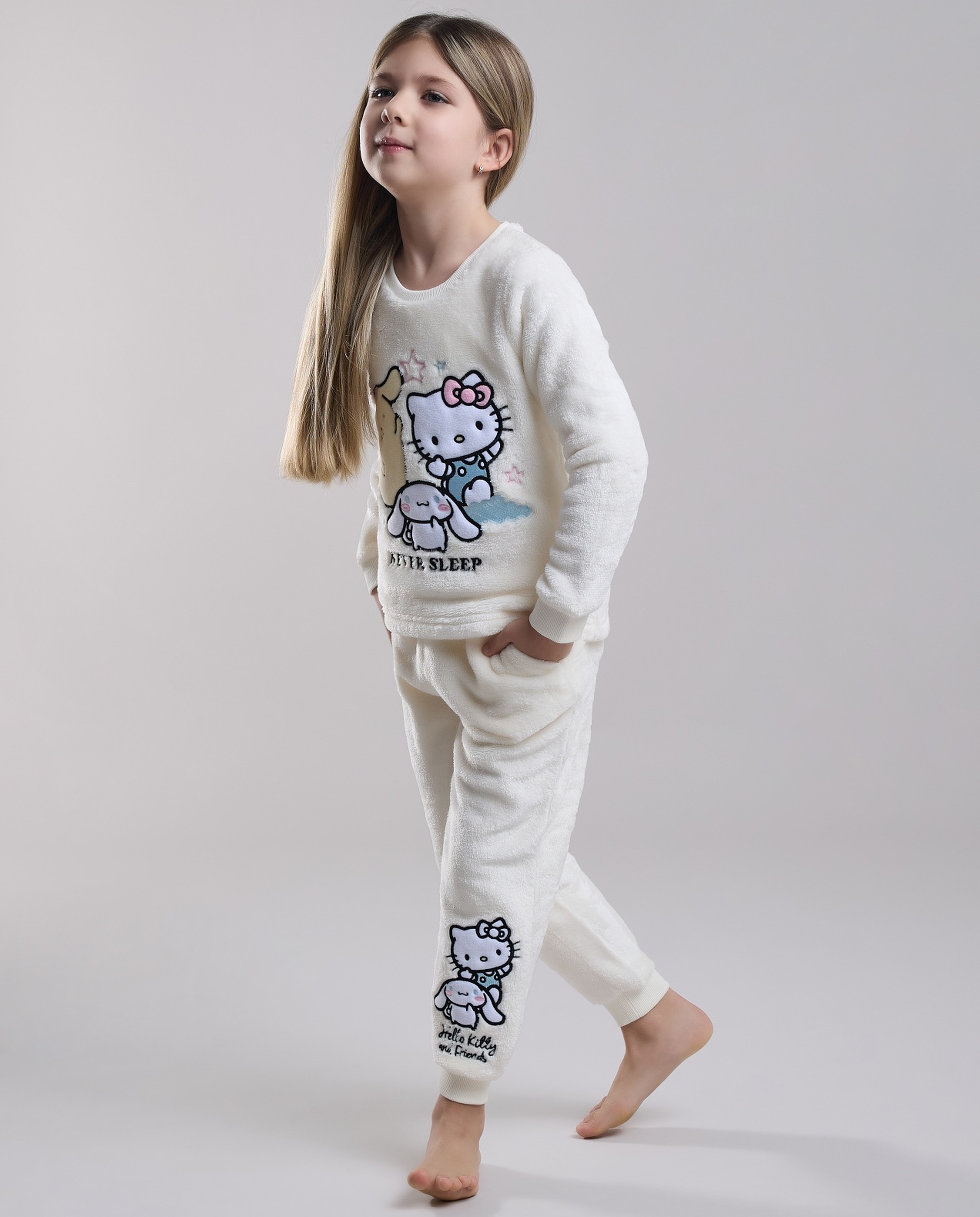 Hello Kitty Embroidered Pyjama Set