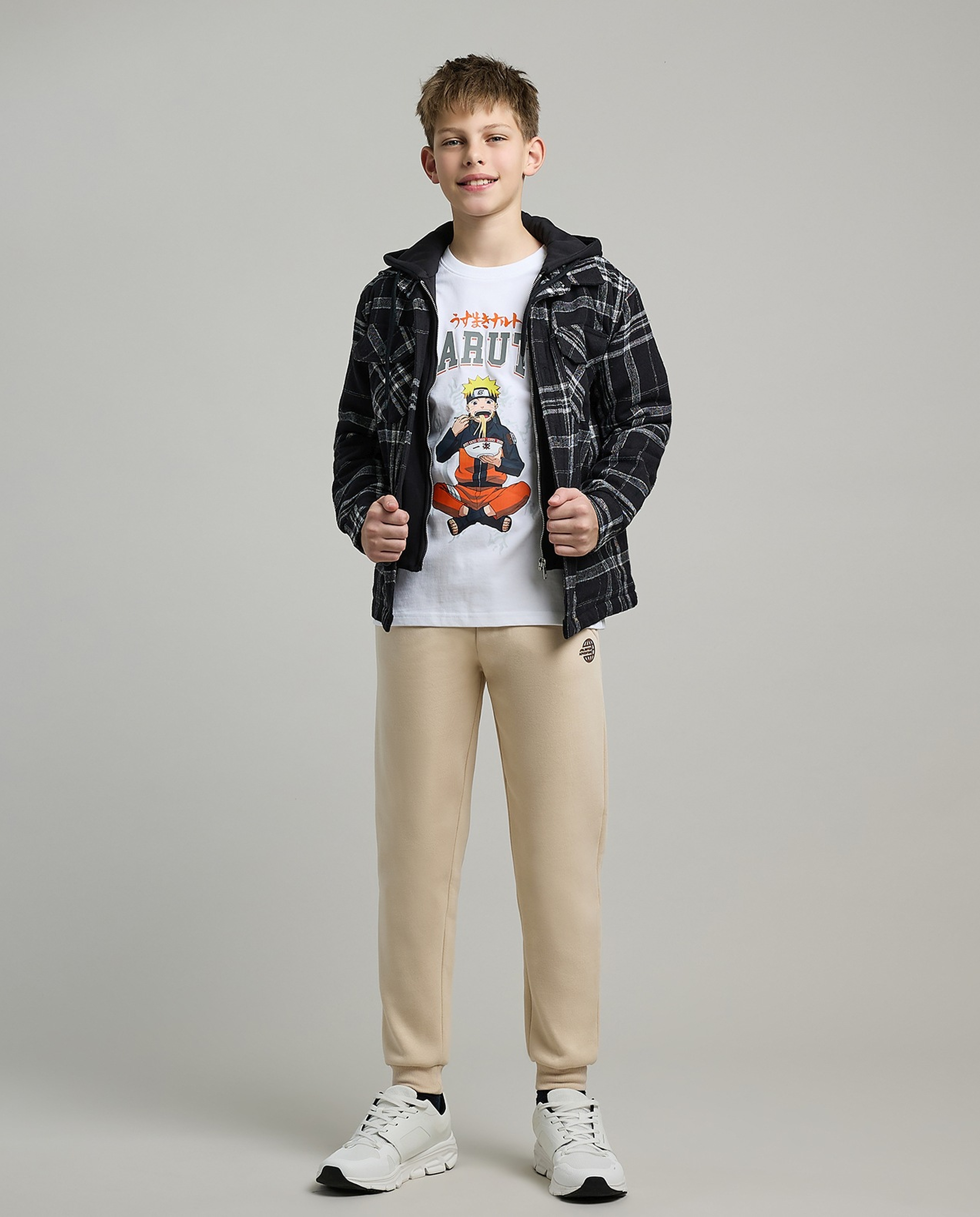 Printed T-Shirt with Crew Neck and Short Sleeves