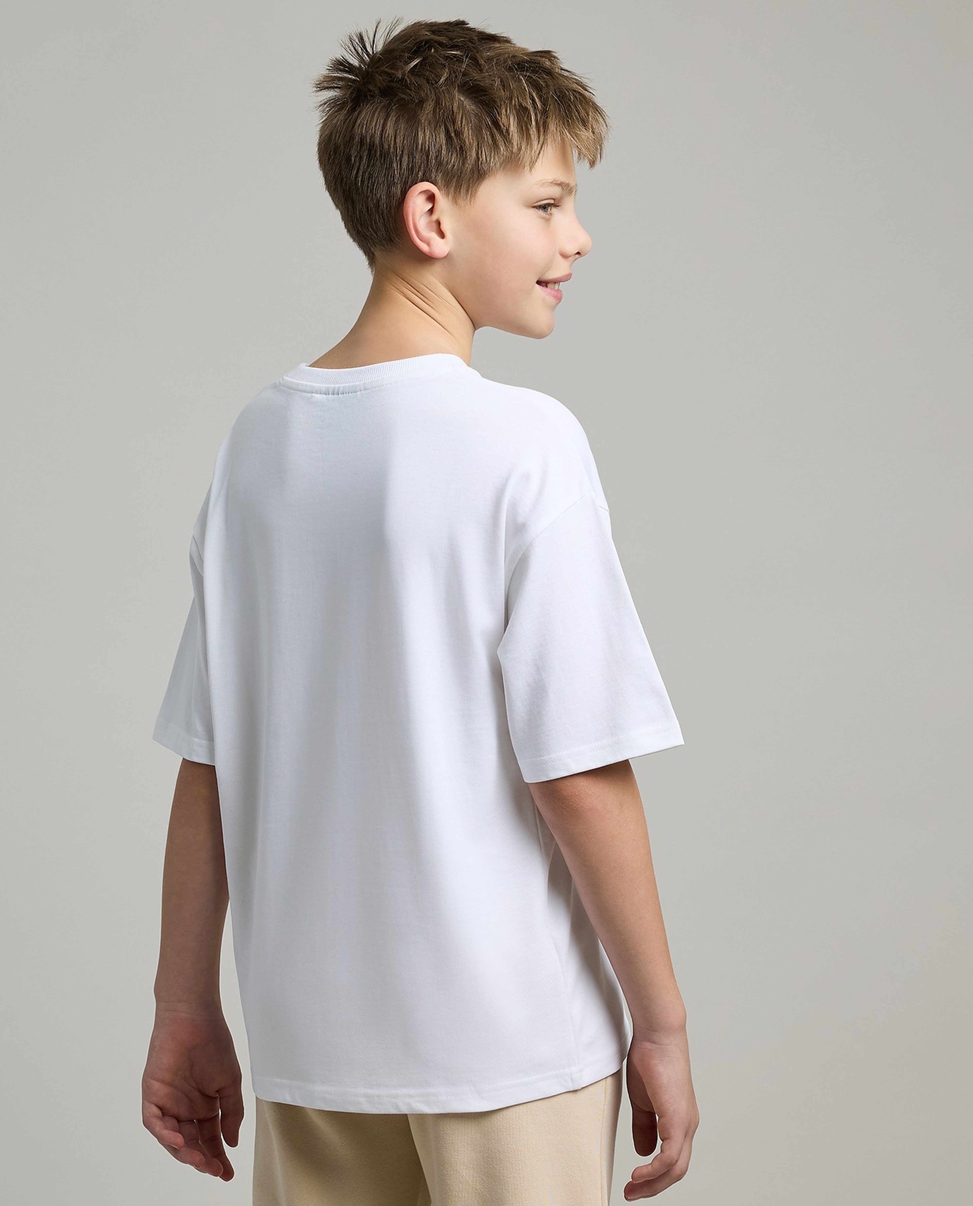 Printed T-Shirt with Crew Neck and Short Sleeves