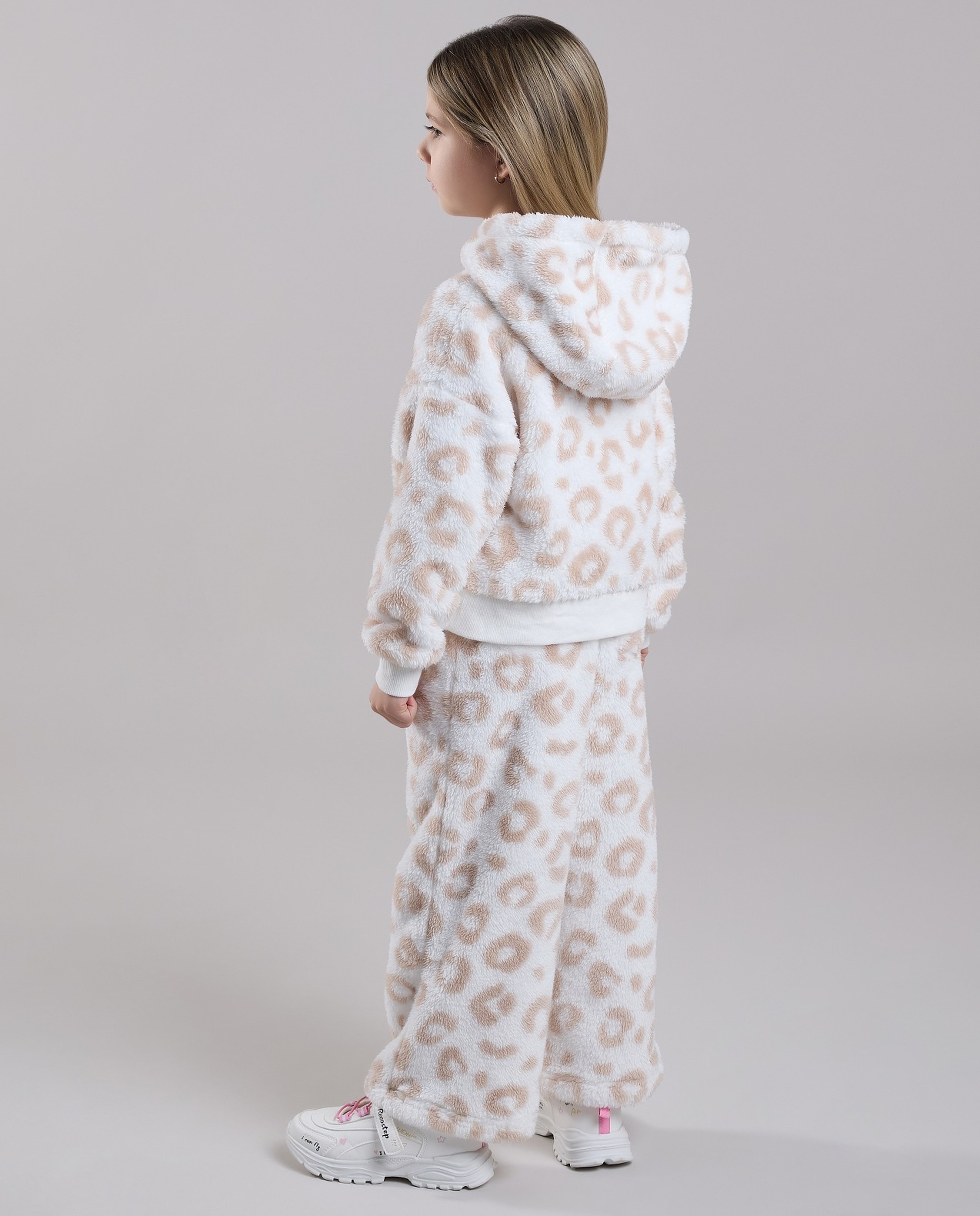 Animal Patterned Hooded Clothing Set