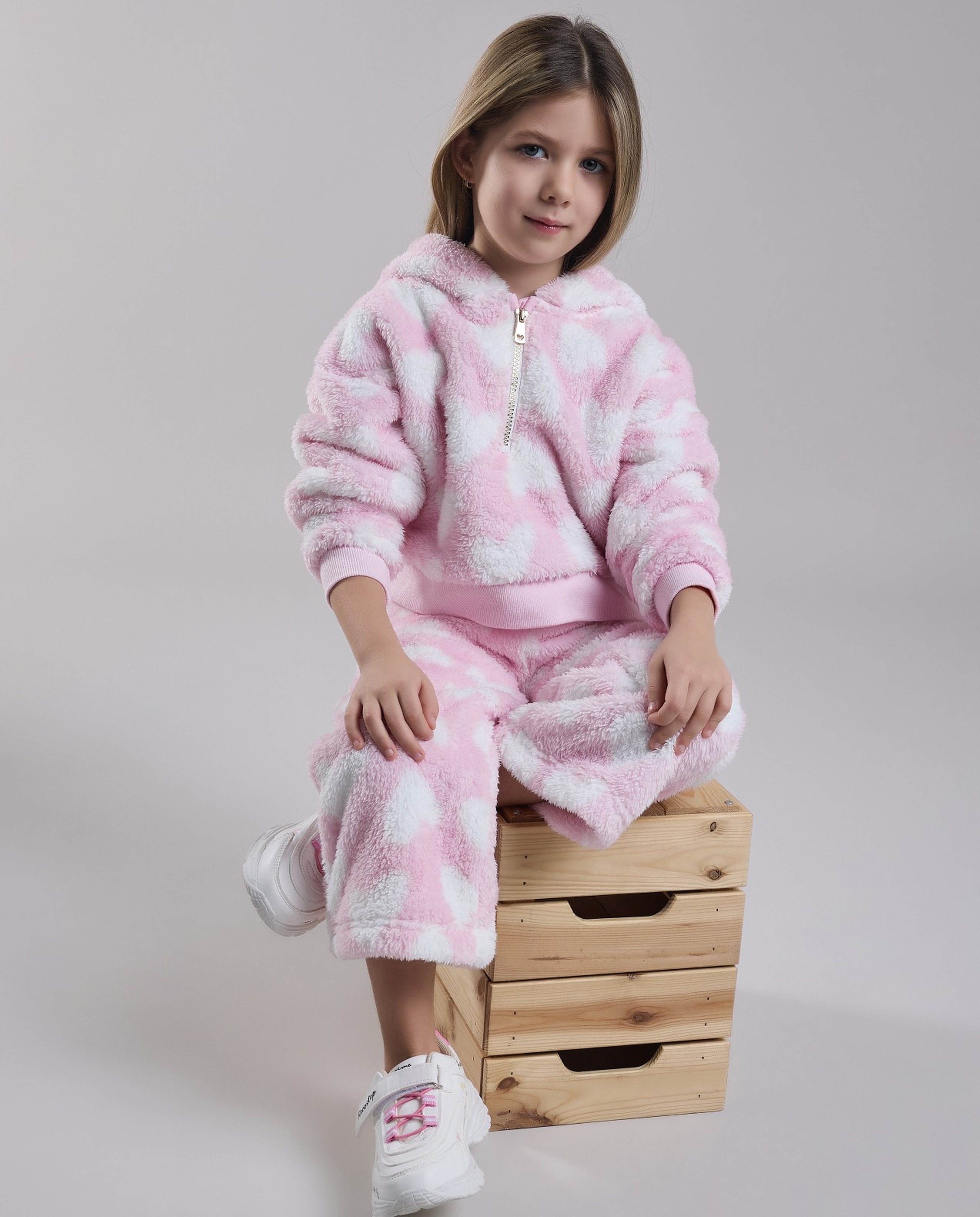 Patterned Hooded Clothing Set