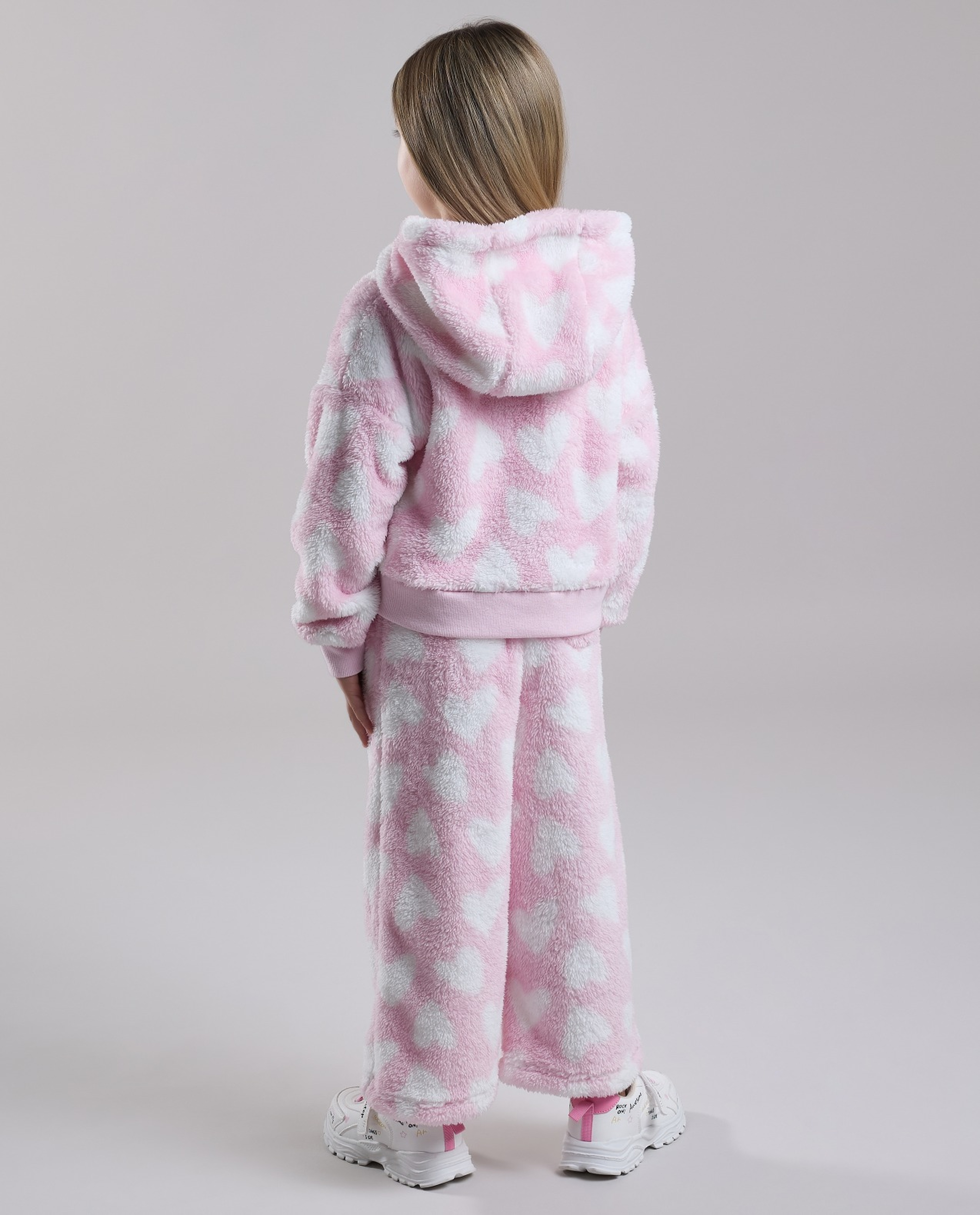Patterned Hooded Clothing Set