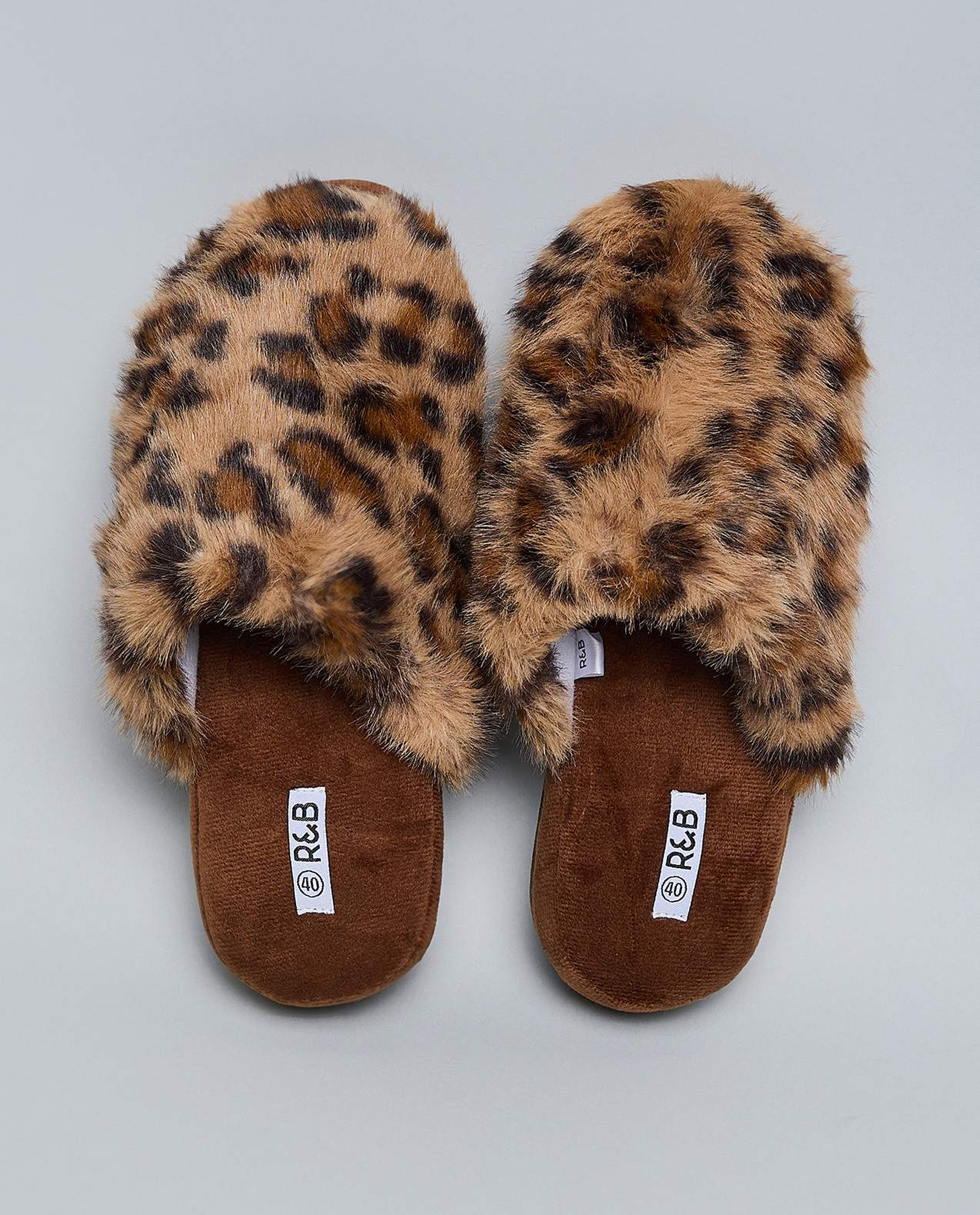 Animal Patterned Bedroom Slippers