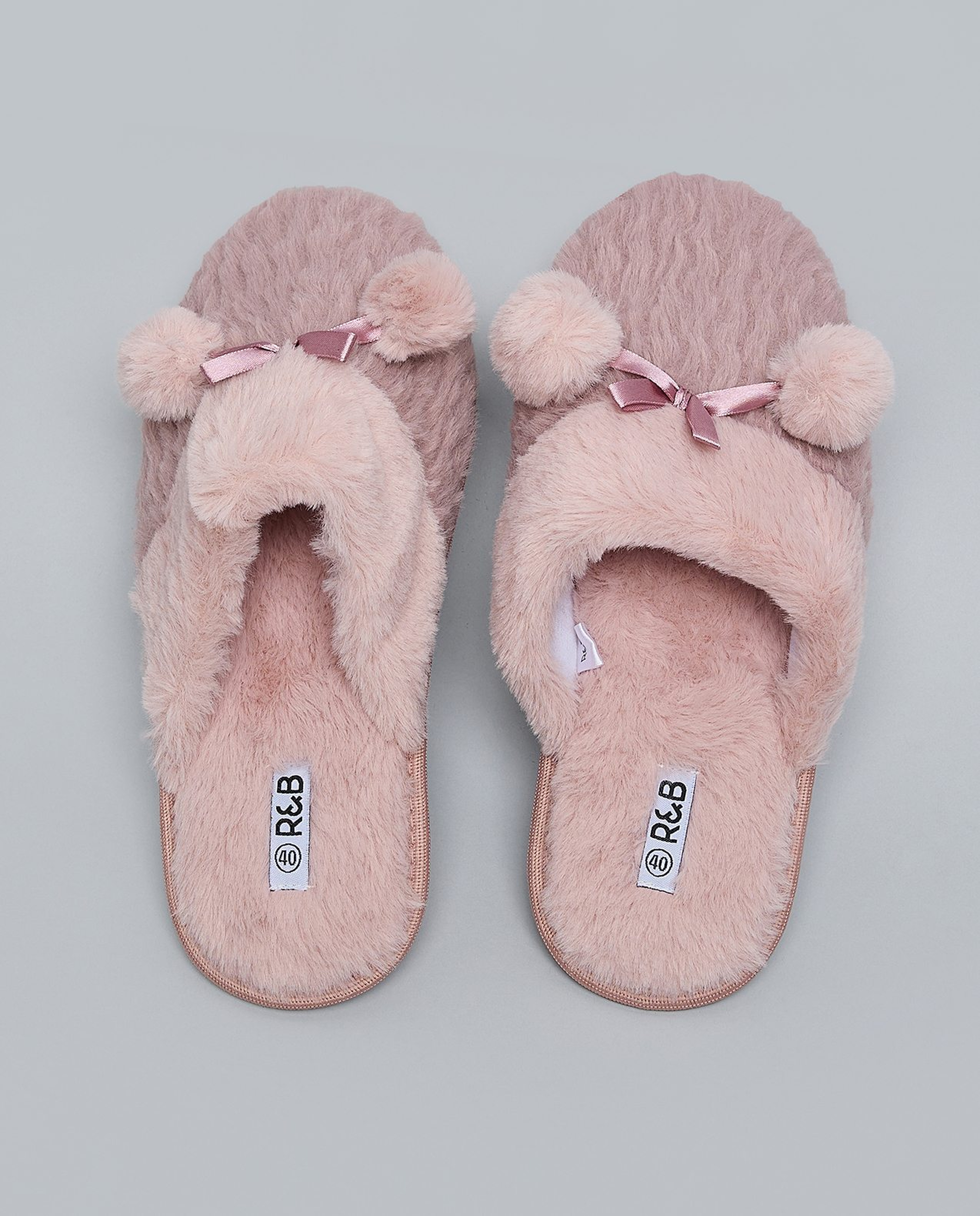 Furry Bedroom Slippers