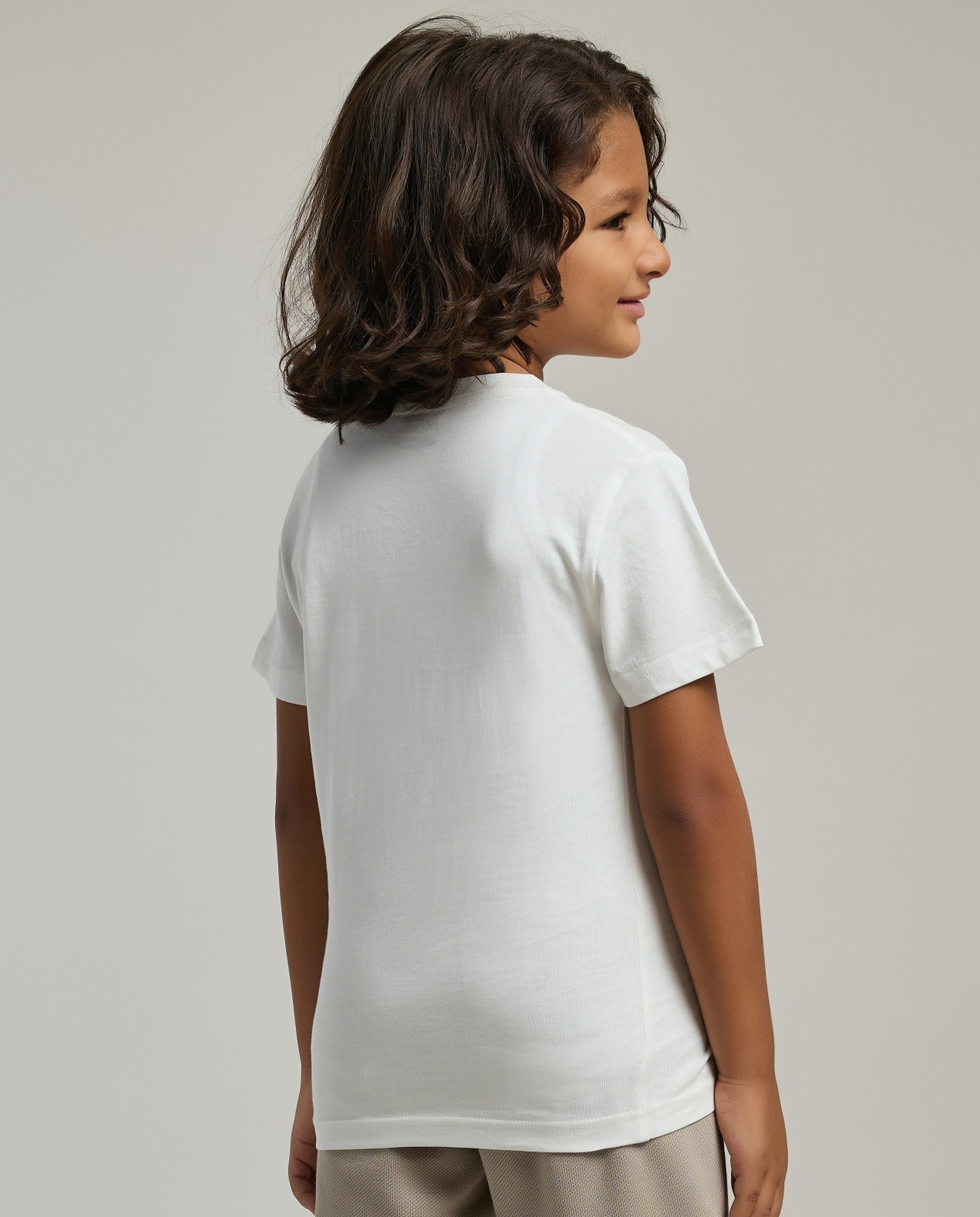 Printed T-Shirt with Crew Neck and Short Sleeves