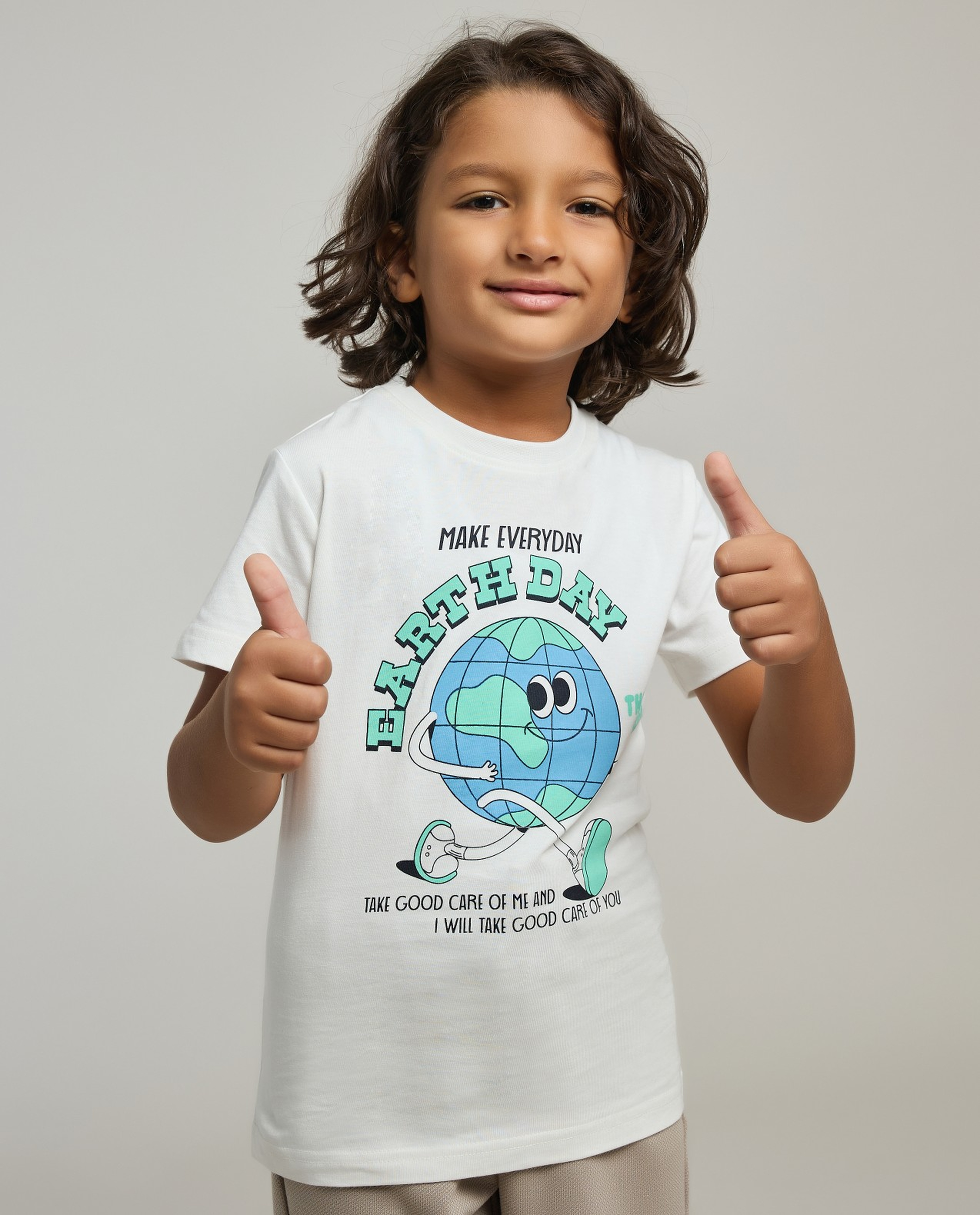 Printed T-Shirt with Crew Neck and Short Sleeves