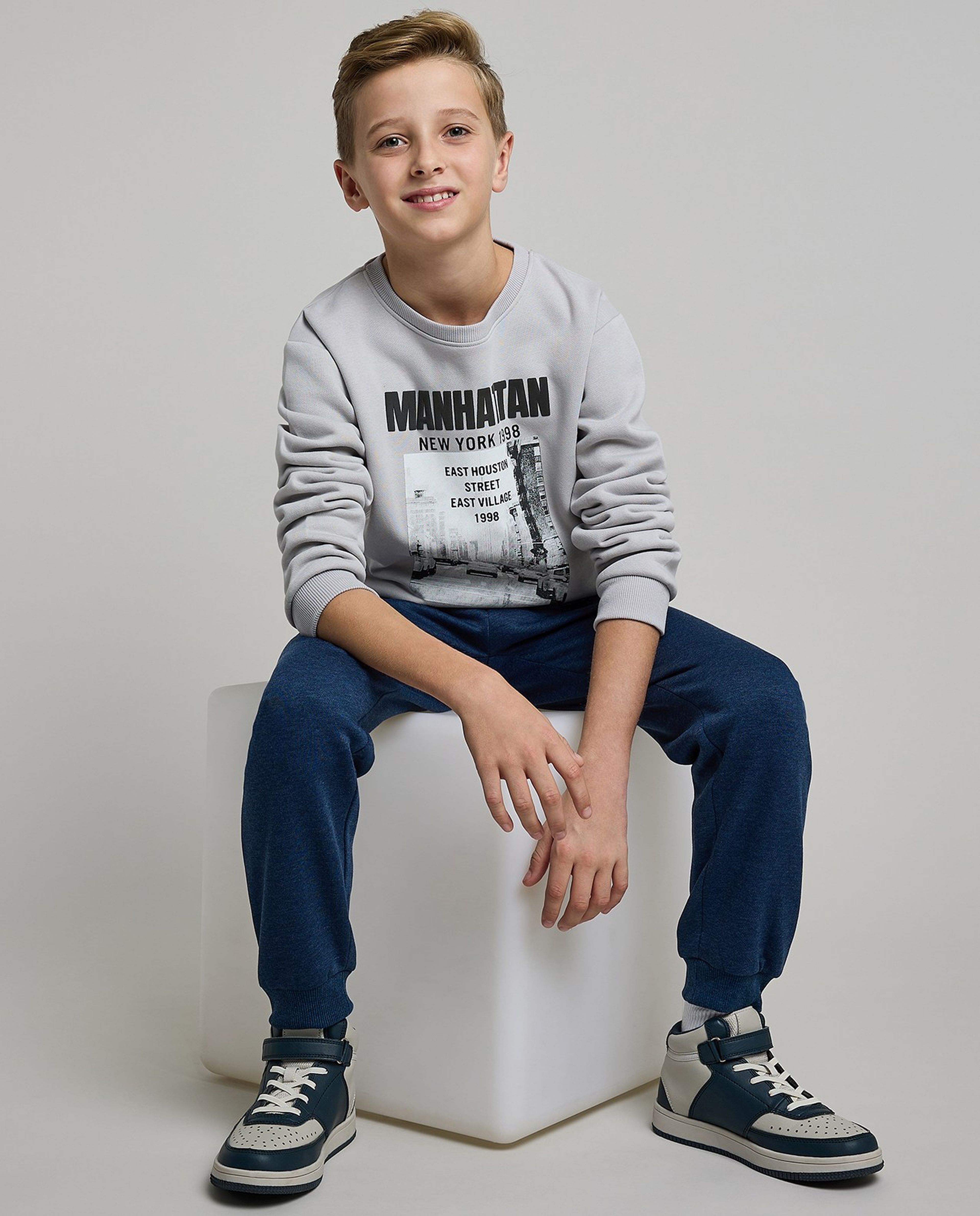 Solid Joggers with Drawstring Waist