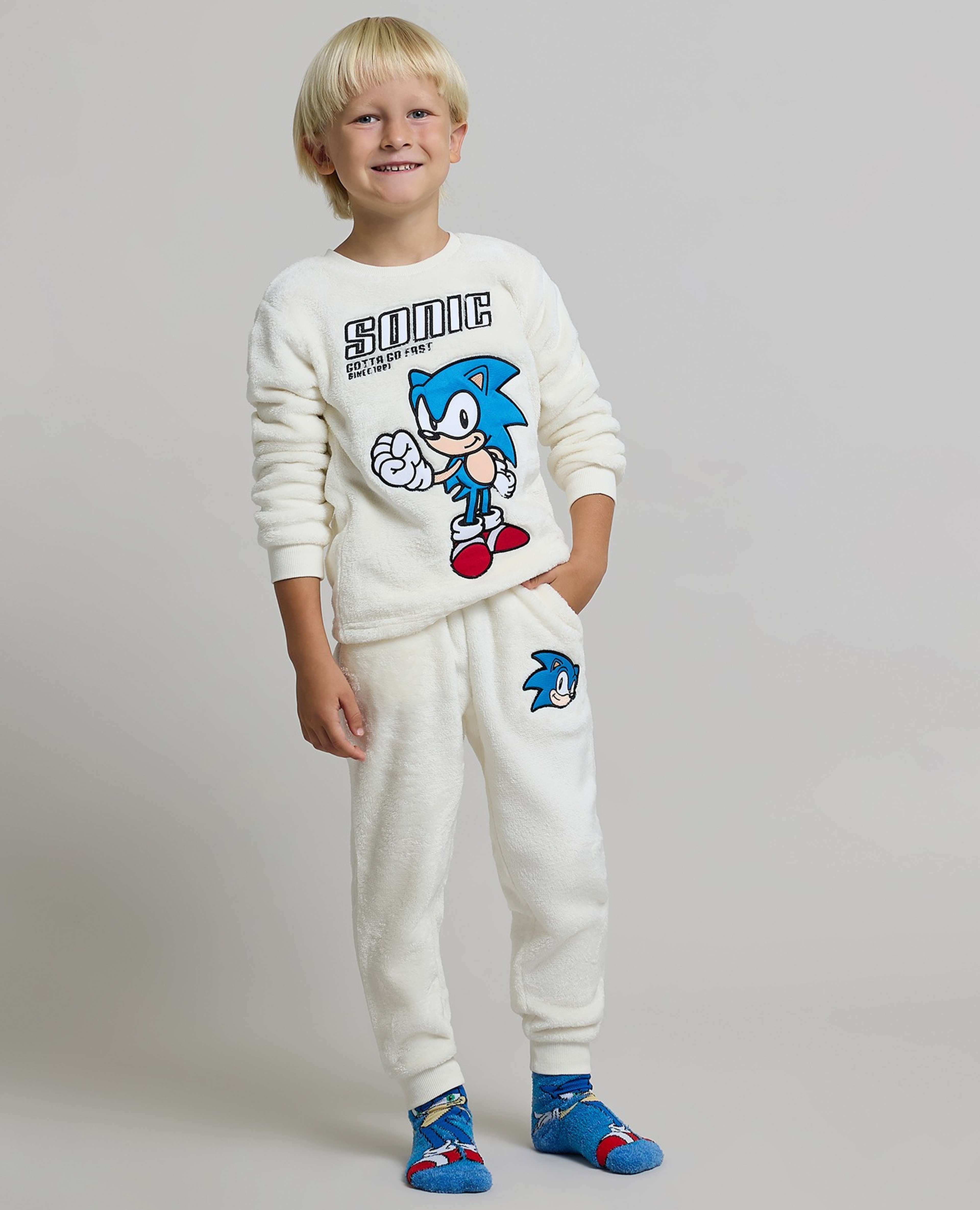 طقم بيجاما بطبعة سونيك