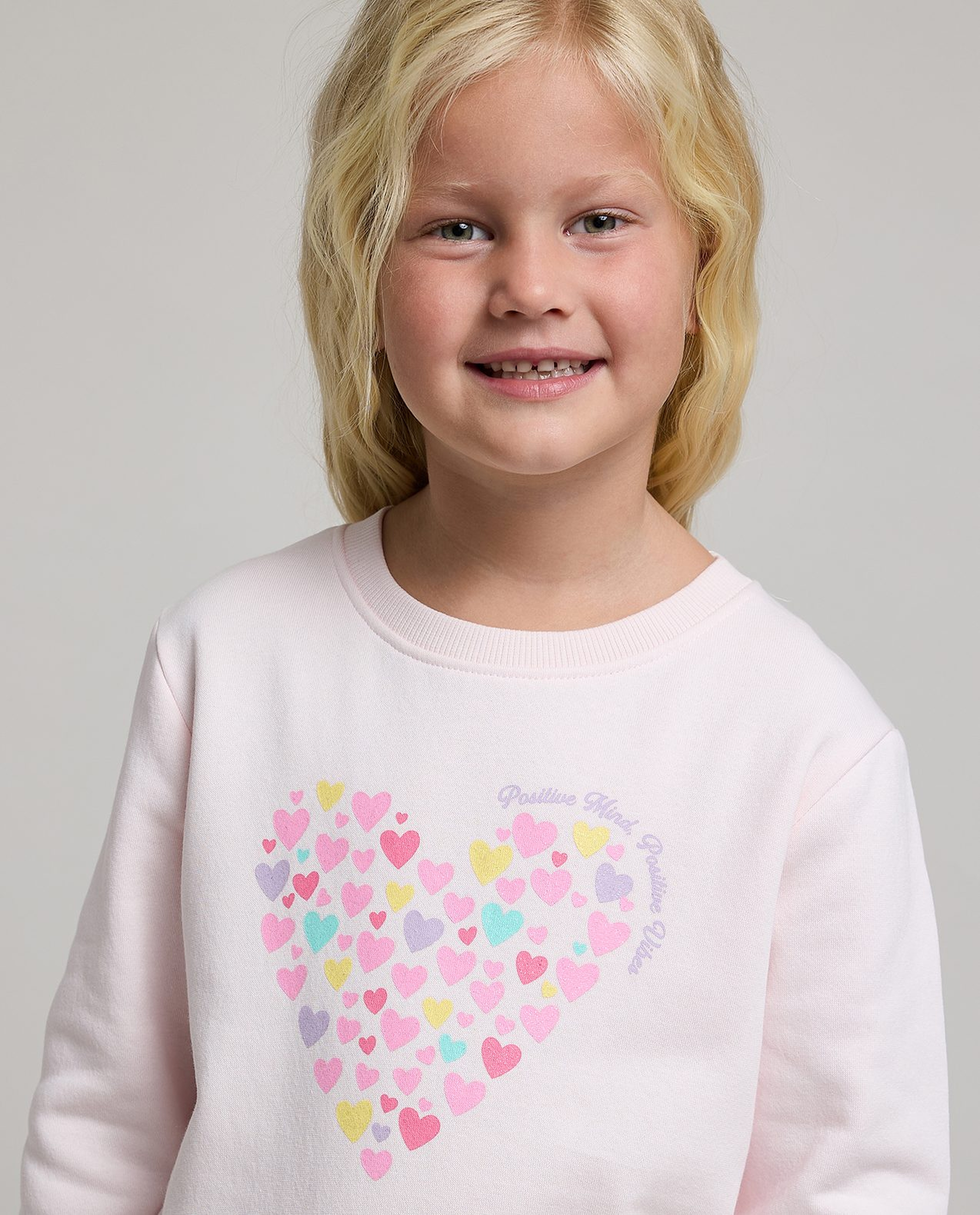 Printed Sweatshirt with Crew Neck and Long Sleeves