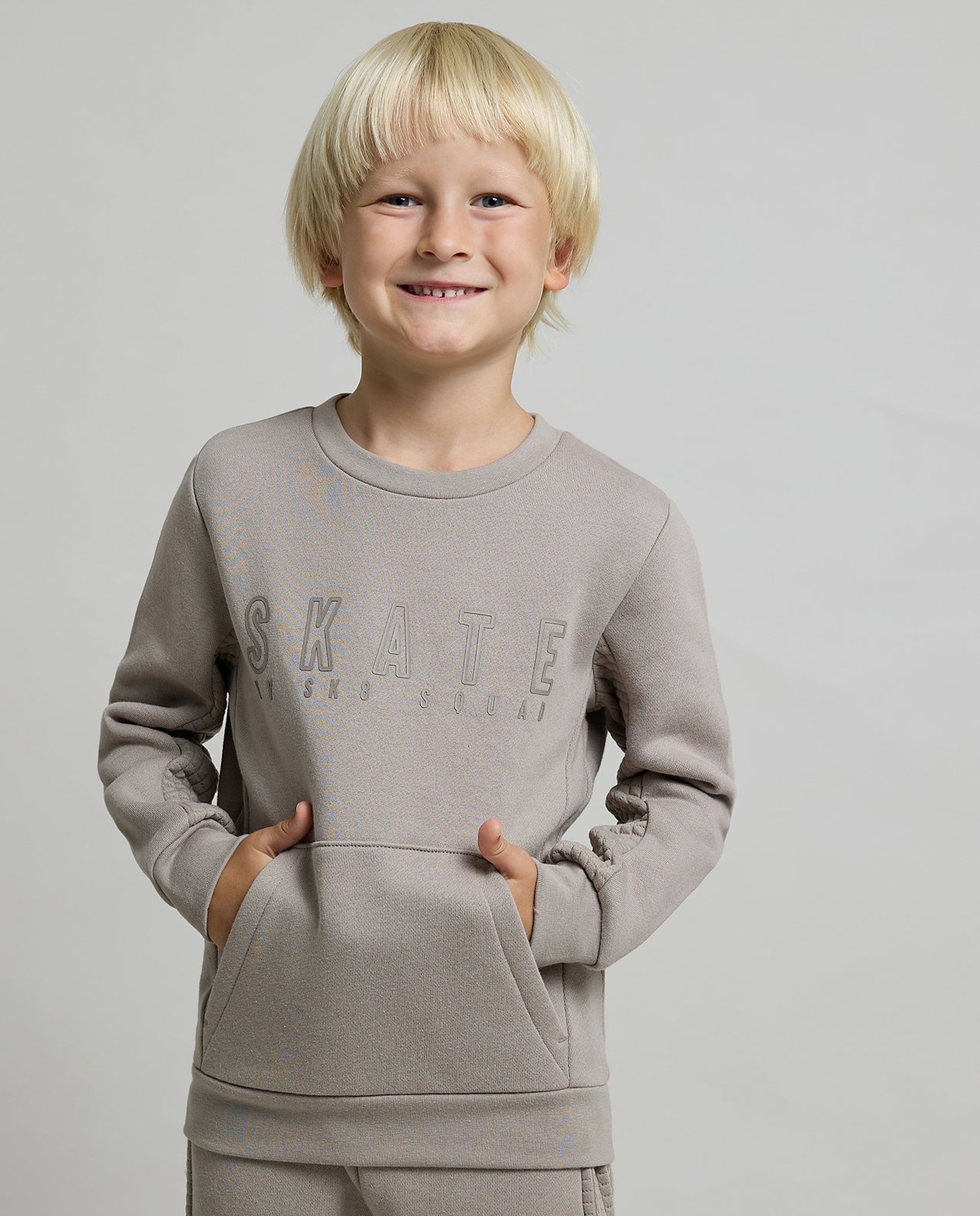 Printed Sweatshirt and Jogger Set