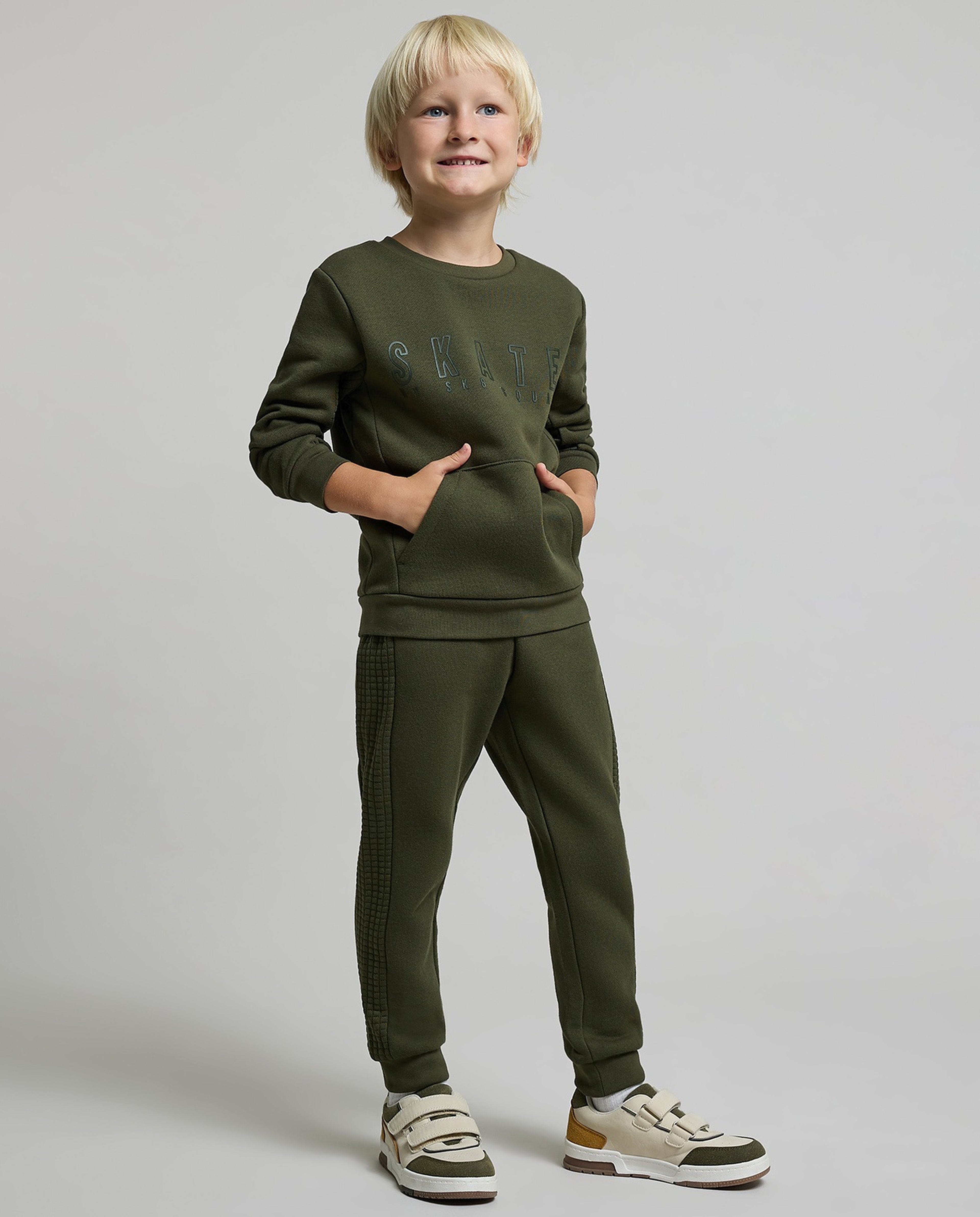 Printed Sweatshirt and Jogger Set