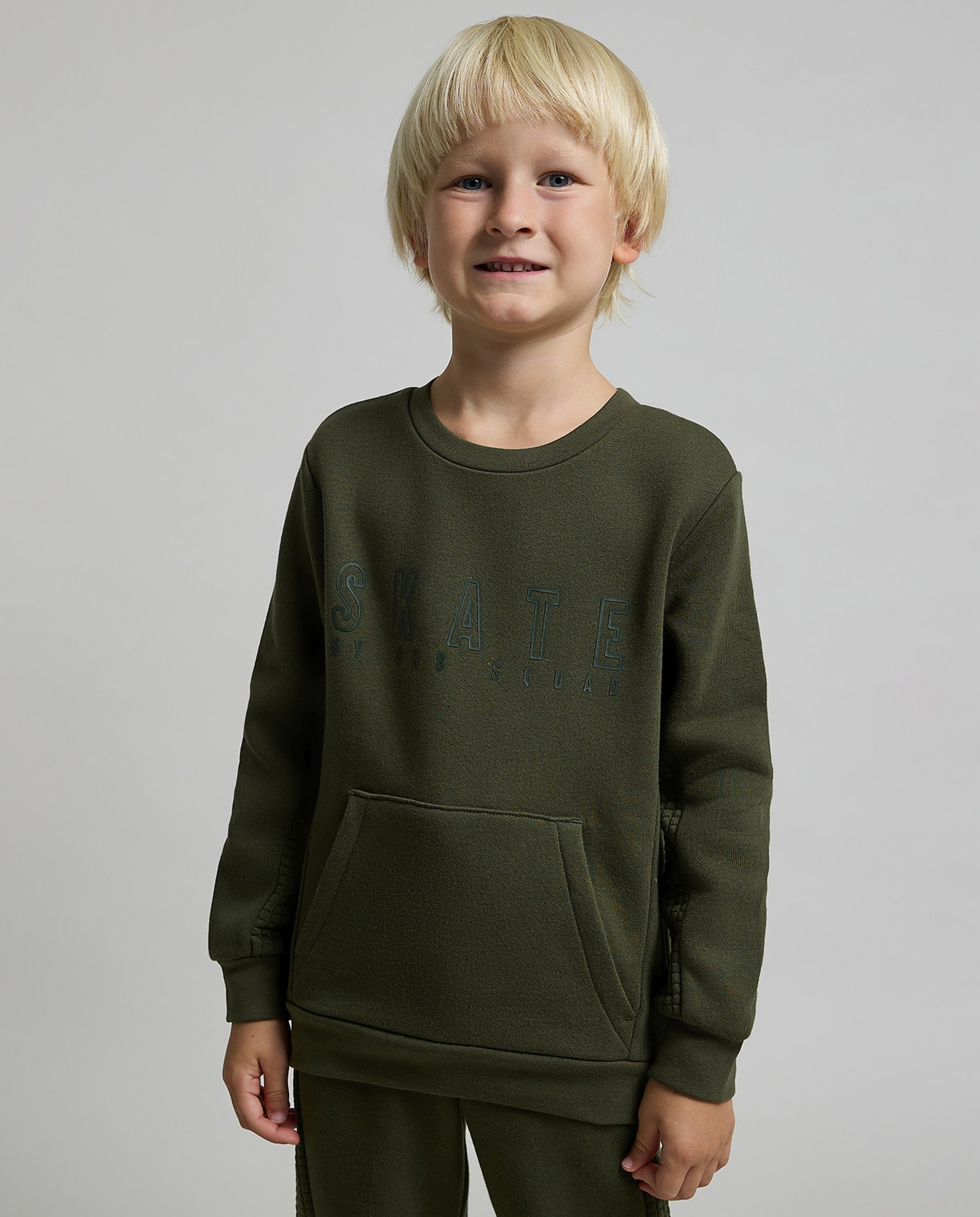 Printed Sweatshirt and Jogger Set