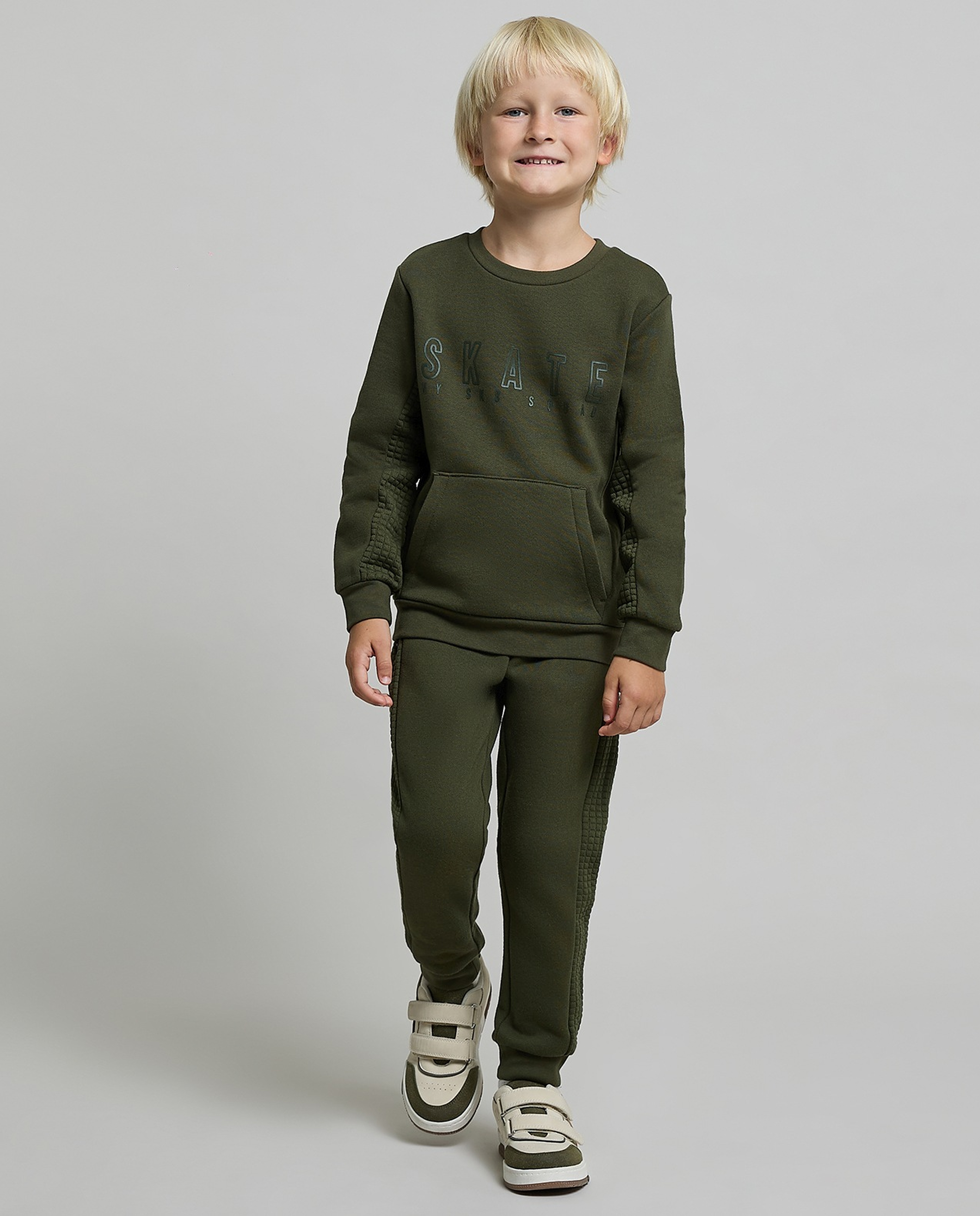 Printed Sweatshirt and Jogger Set