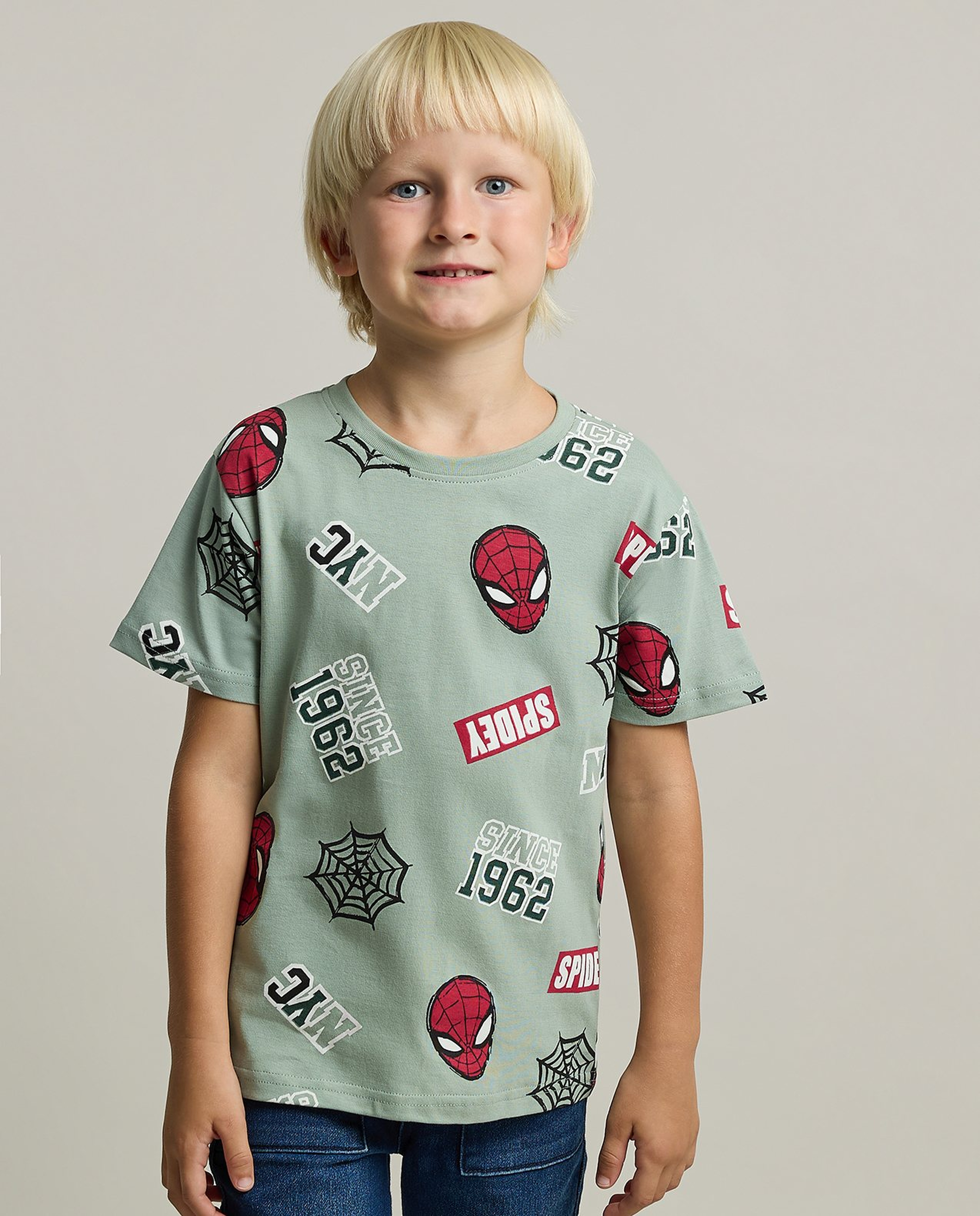 2 Pack Spiderman T-Shirts with Short Sleeves