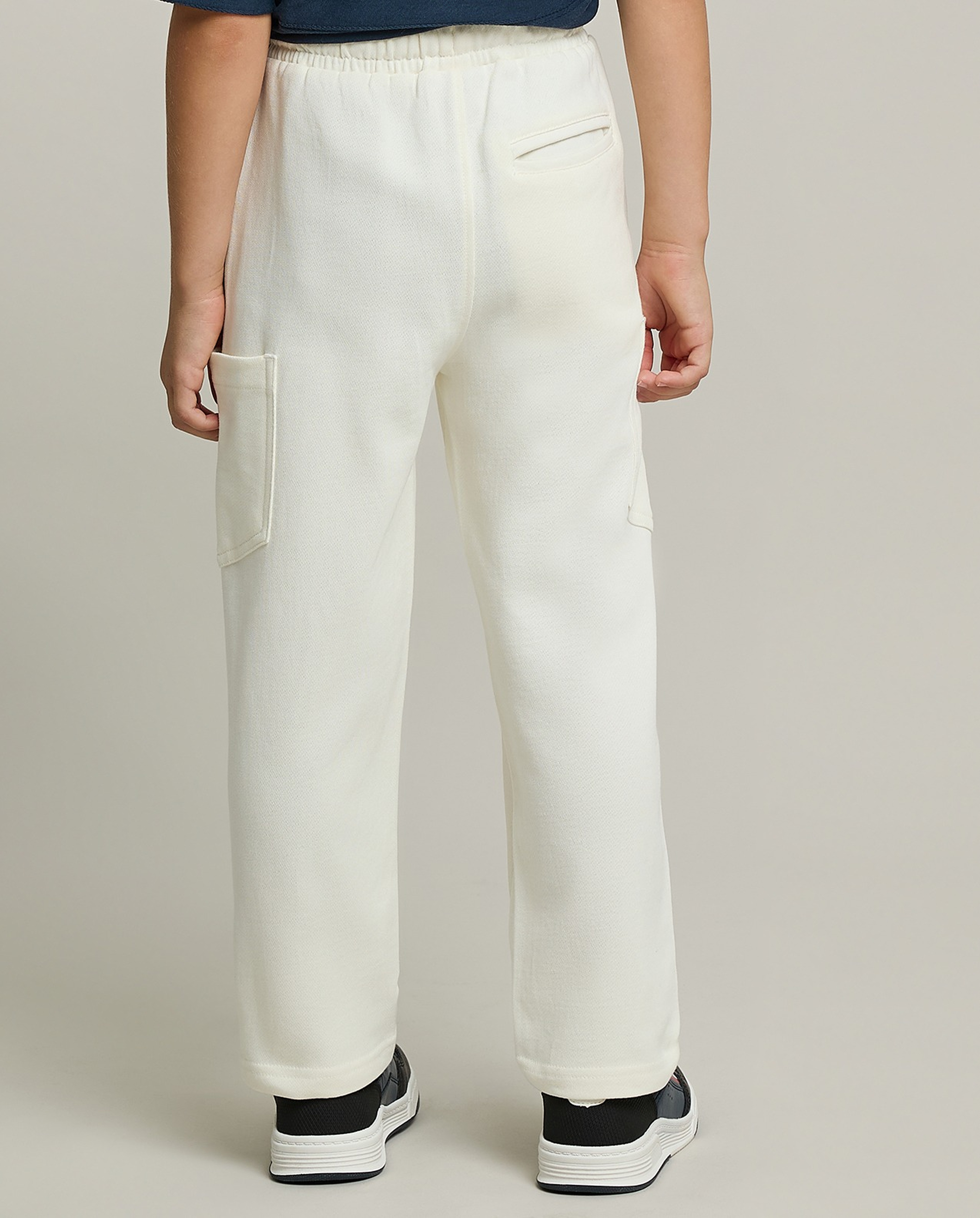 Solid Sweatpants with Drawstring Waist