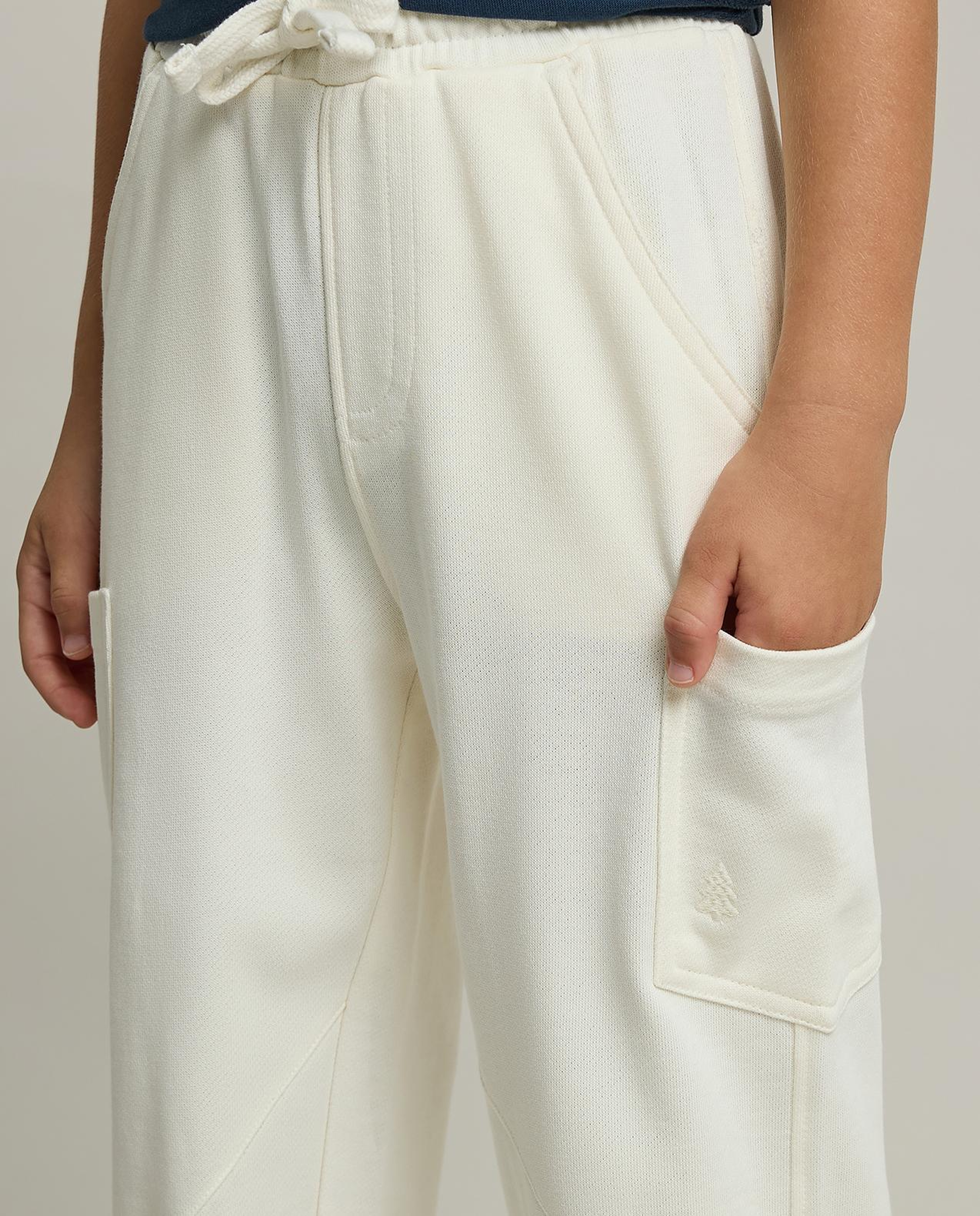 Solid Sweatpants with Drawstring Waist