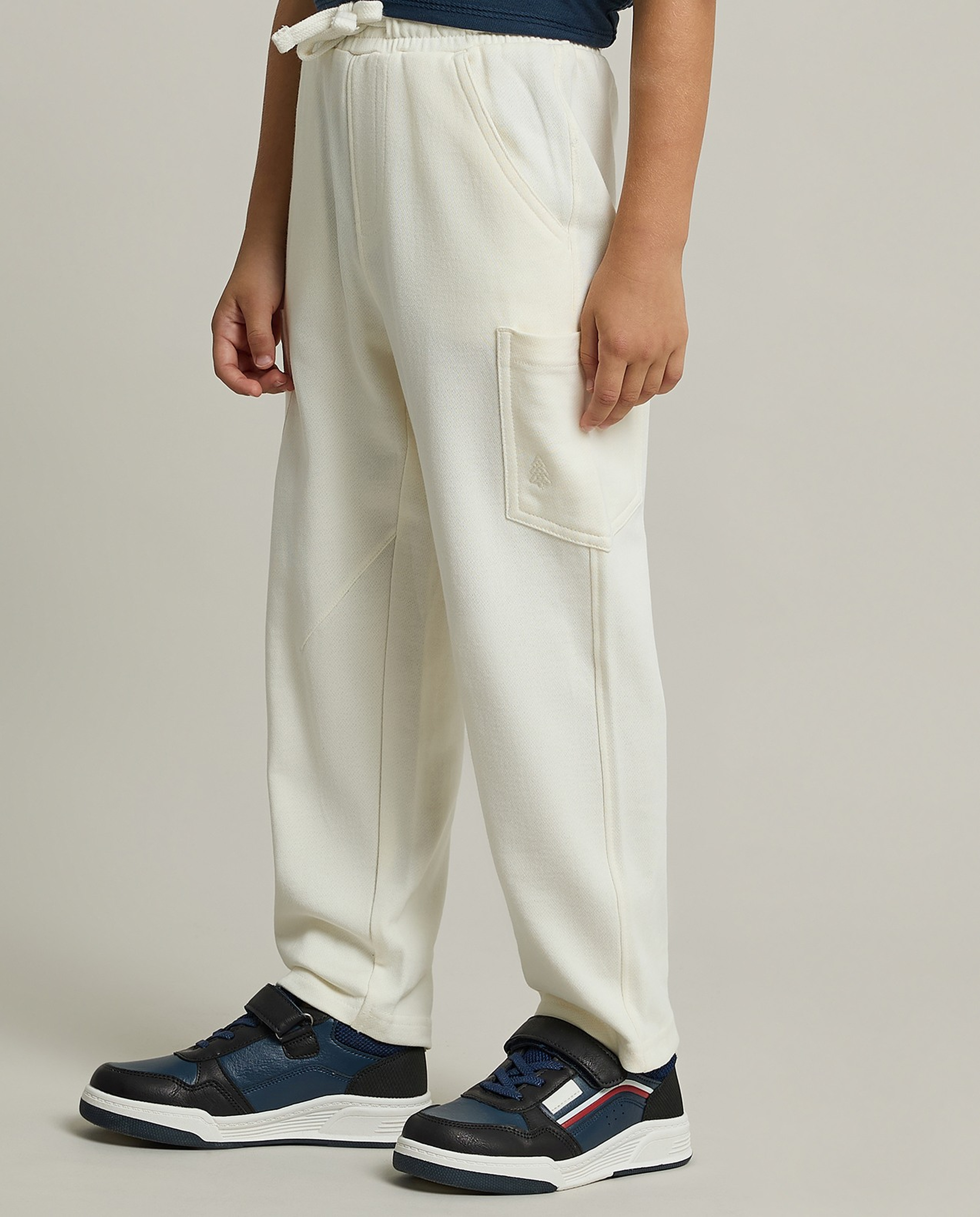 Solid Sweatpants with Drawstring Waist