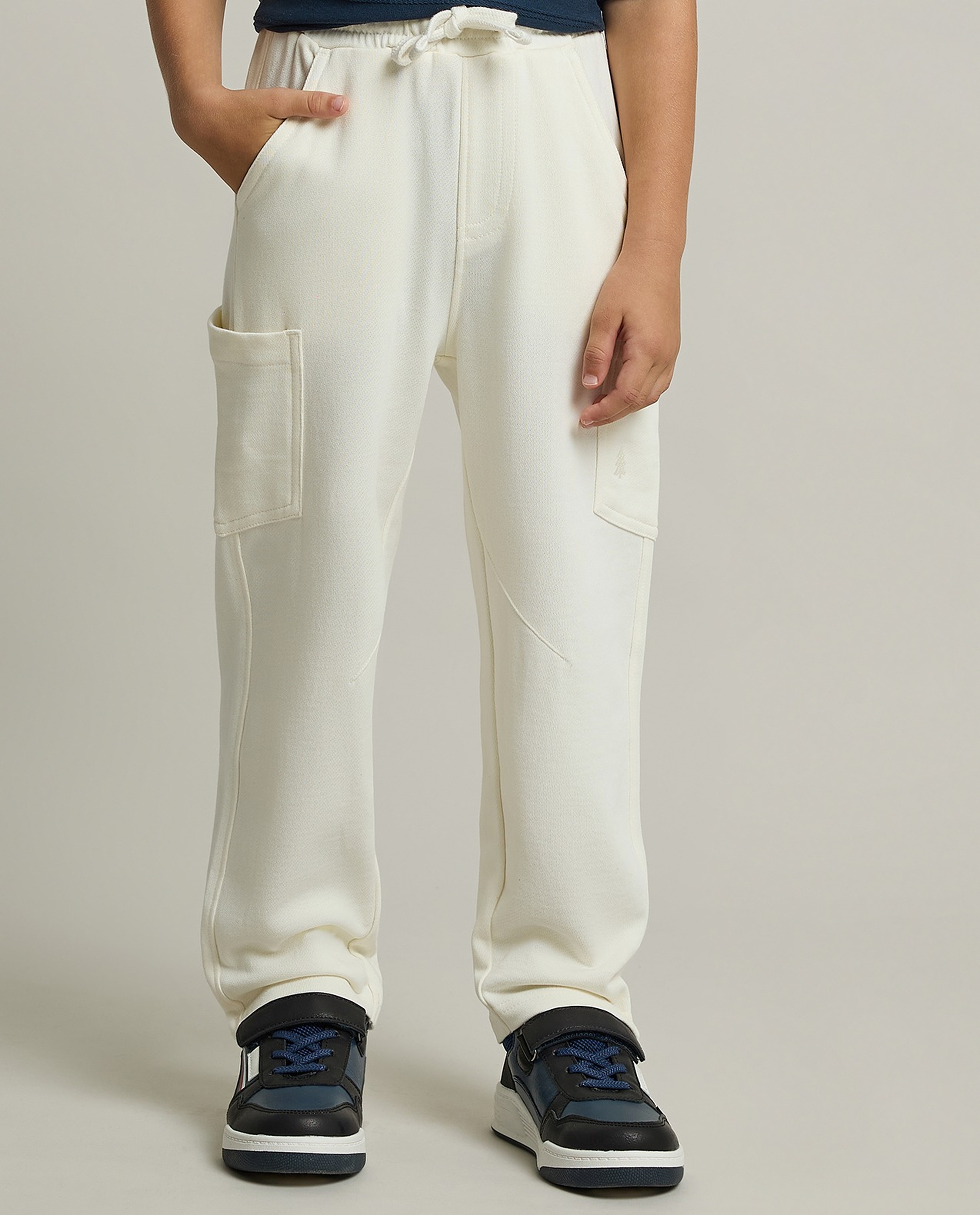 Solid Sweatpants with Drawstring Waist