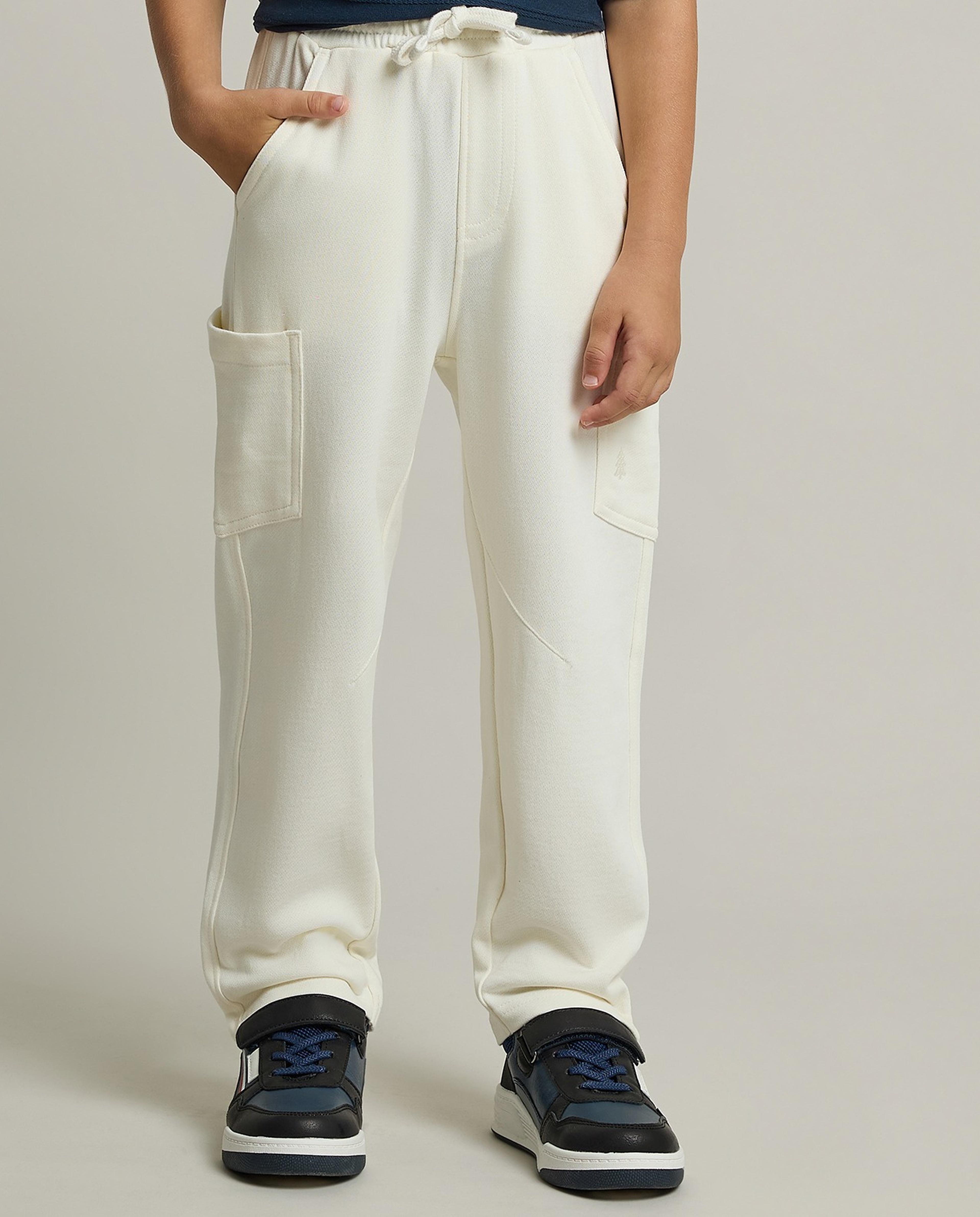 Solid Sweatpants with Drawstring Waist