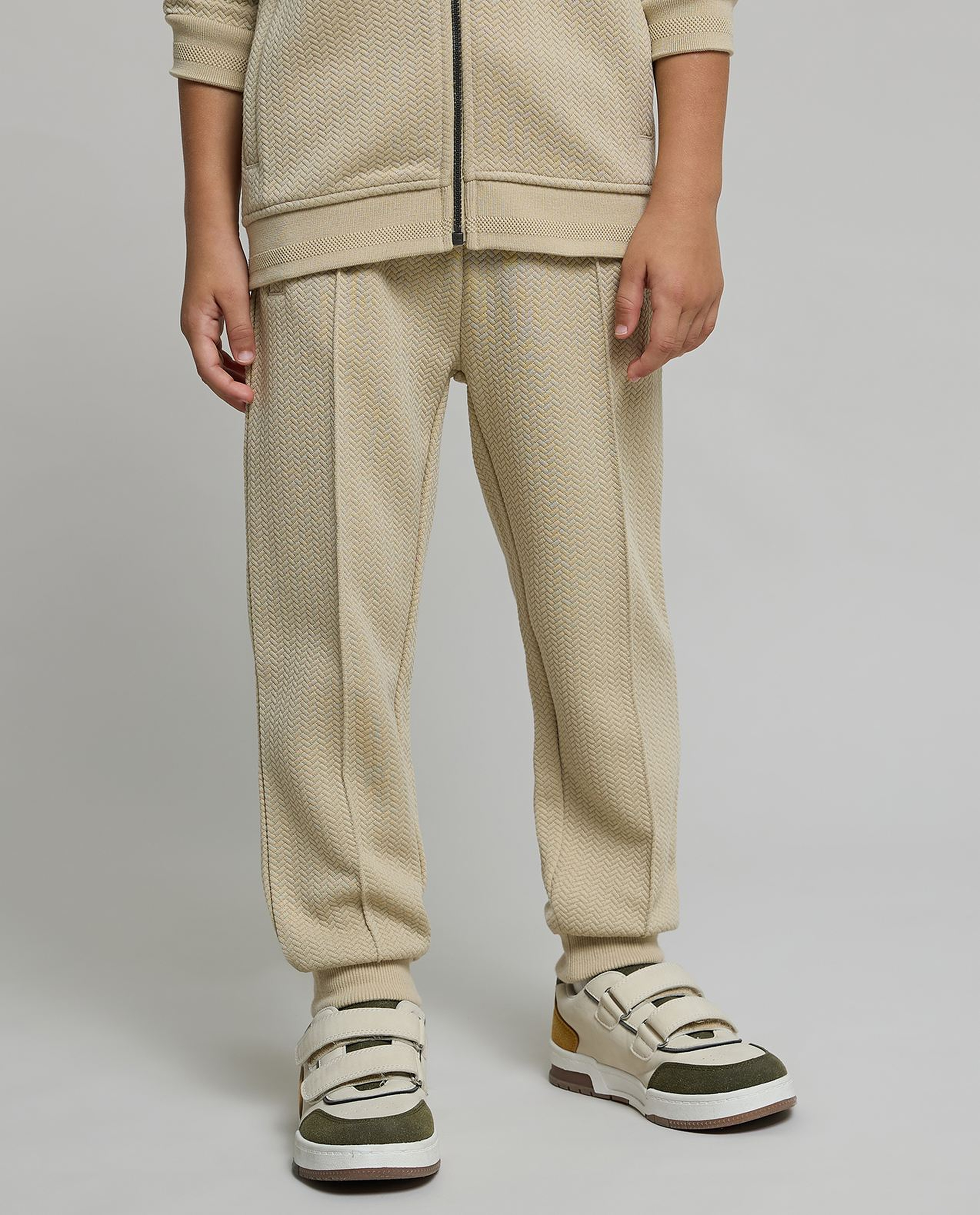 Solid Jacket and Jogger Set