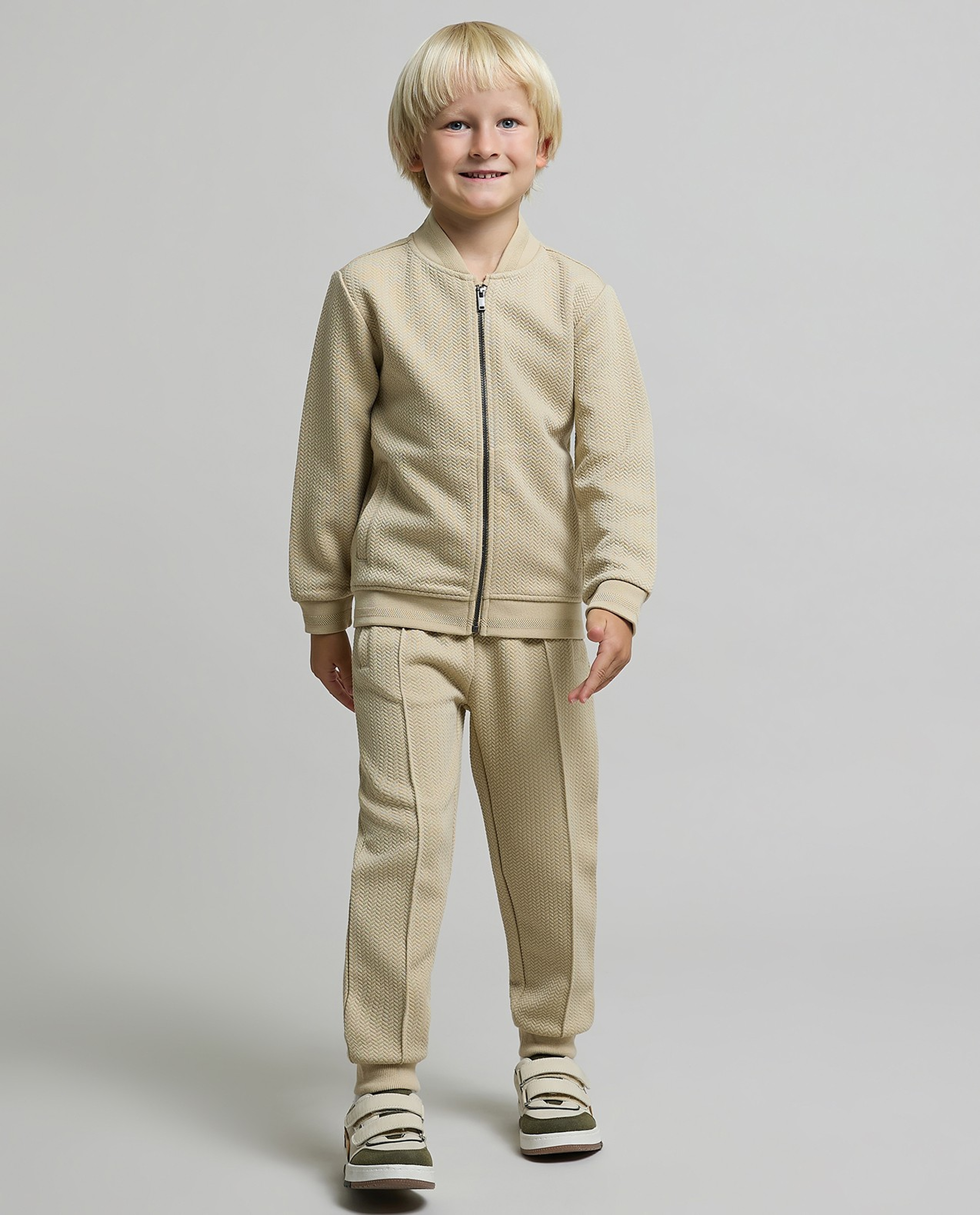 Solid Jacket and Jogger Set