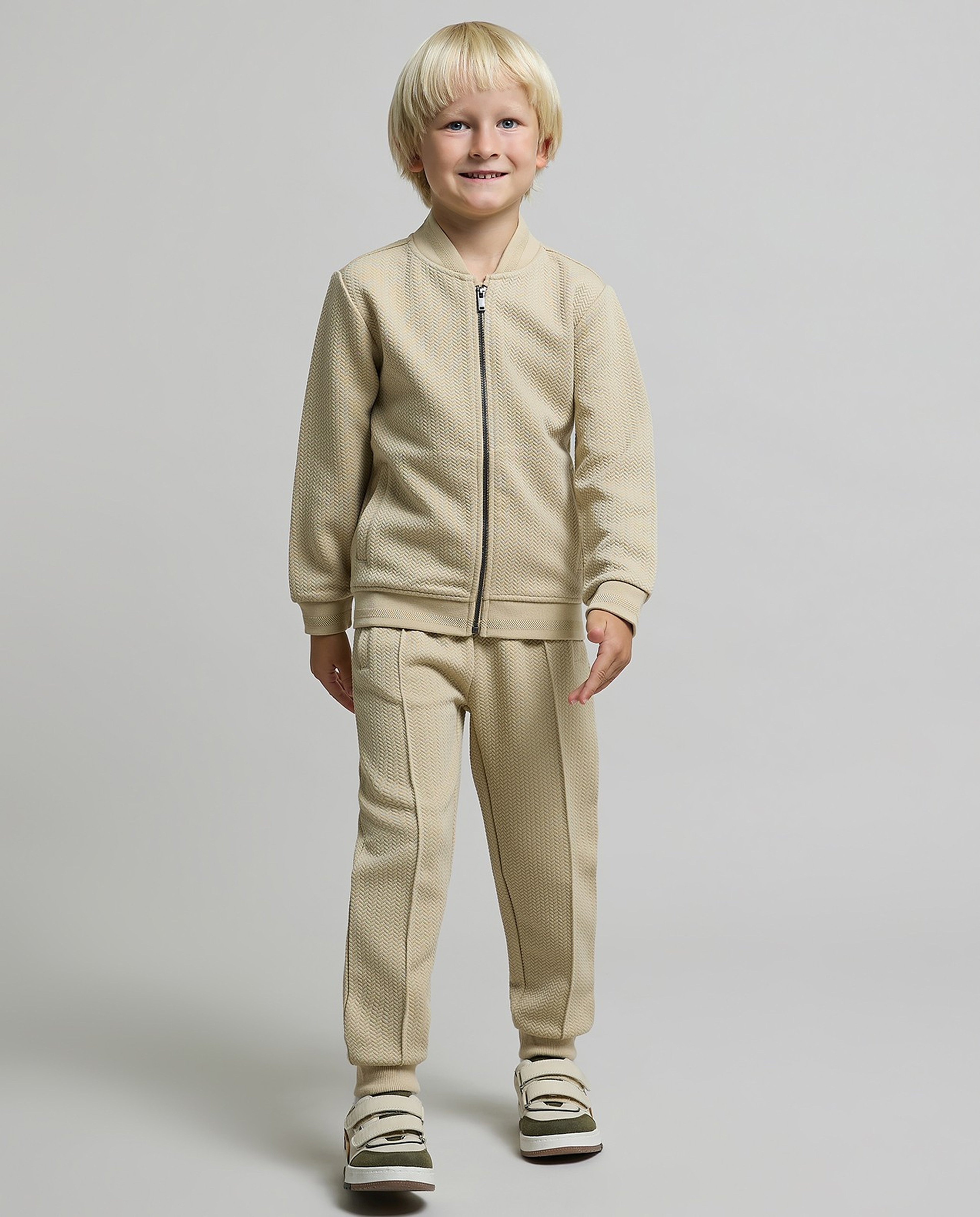 Solid Jacket and Jogger Set