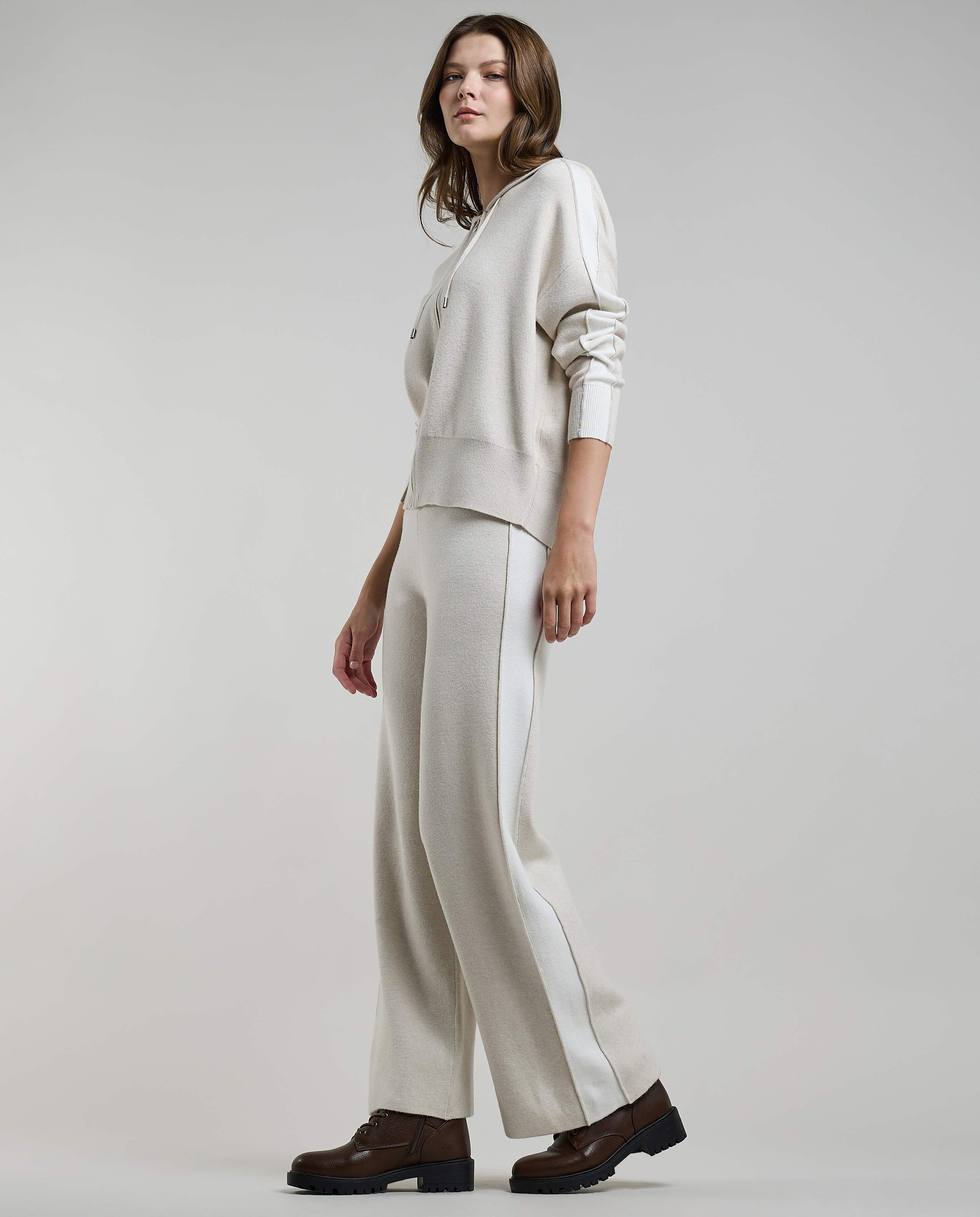 Solid Knit Pants with Elastic waist