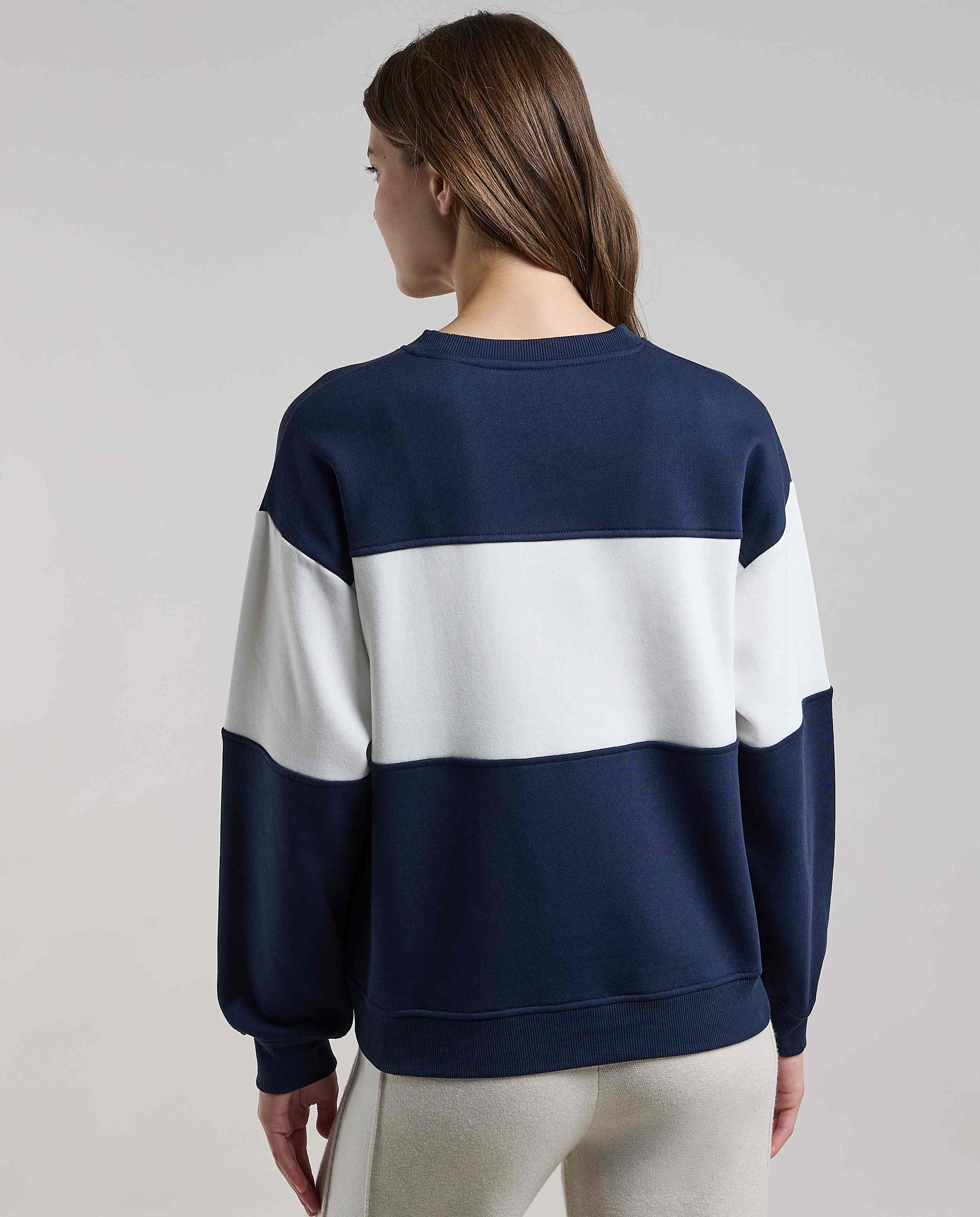 Embroidered Sweatshirt with Crew Neck and Long Sleeves