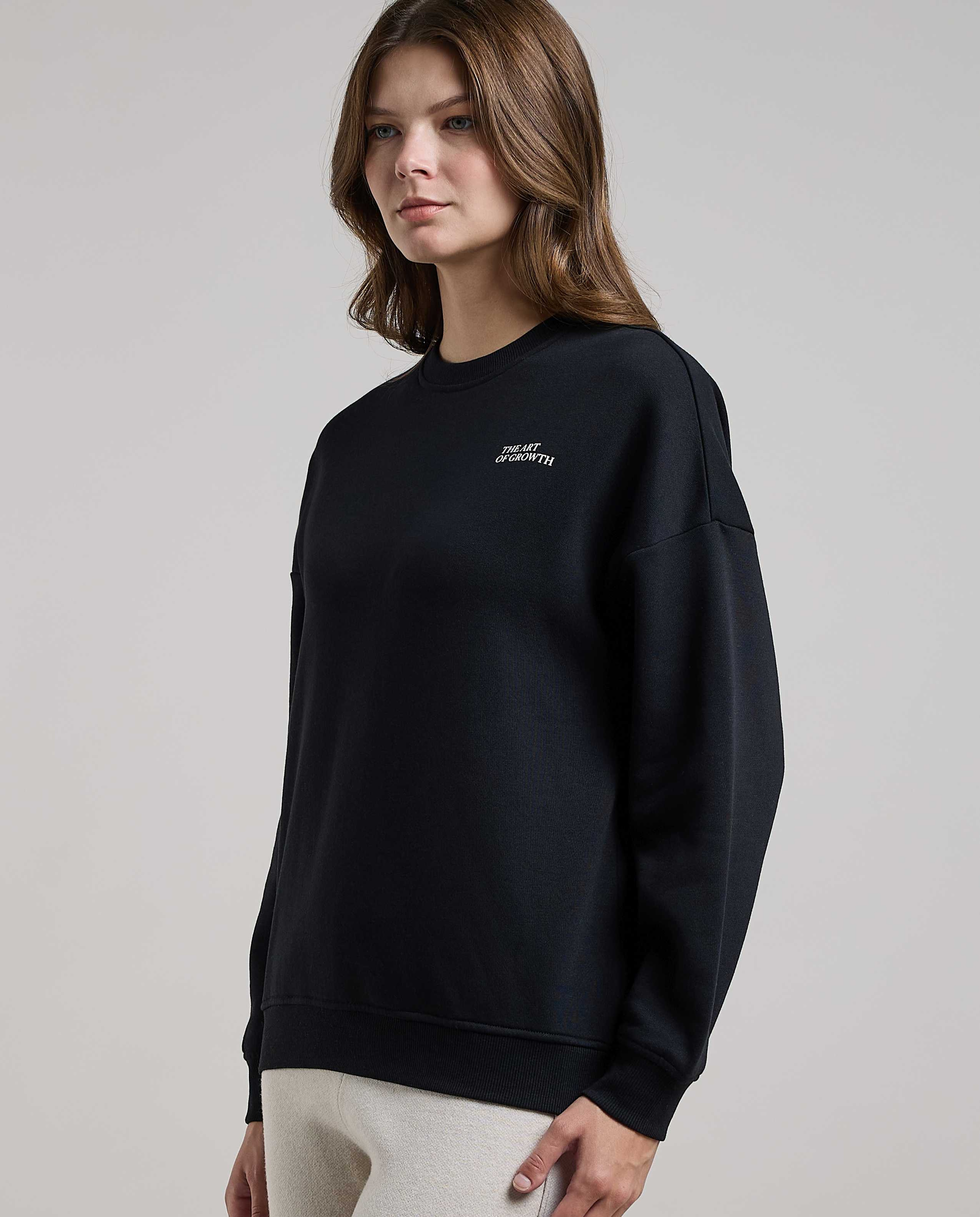 Printed Sweatshirt with Crew Neck and Long Sleeves