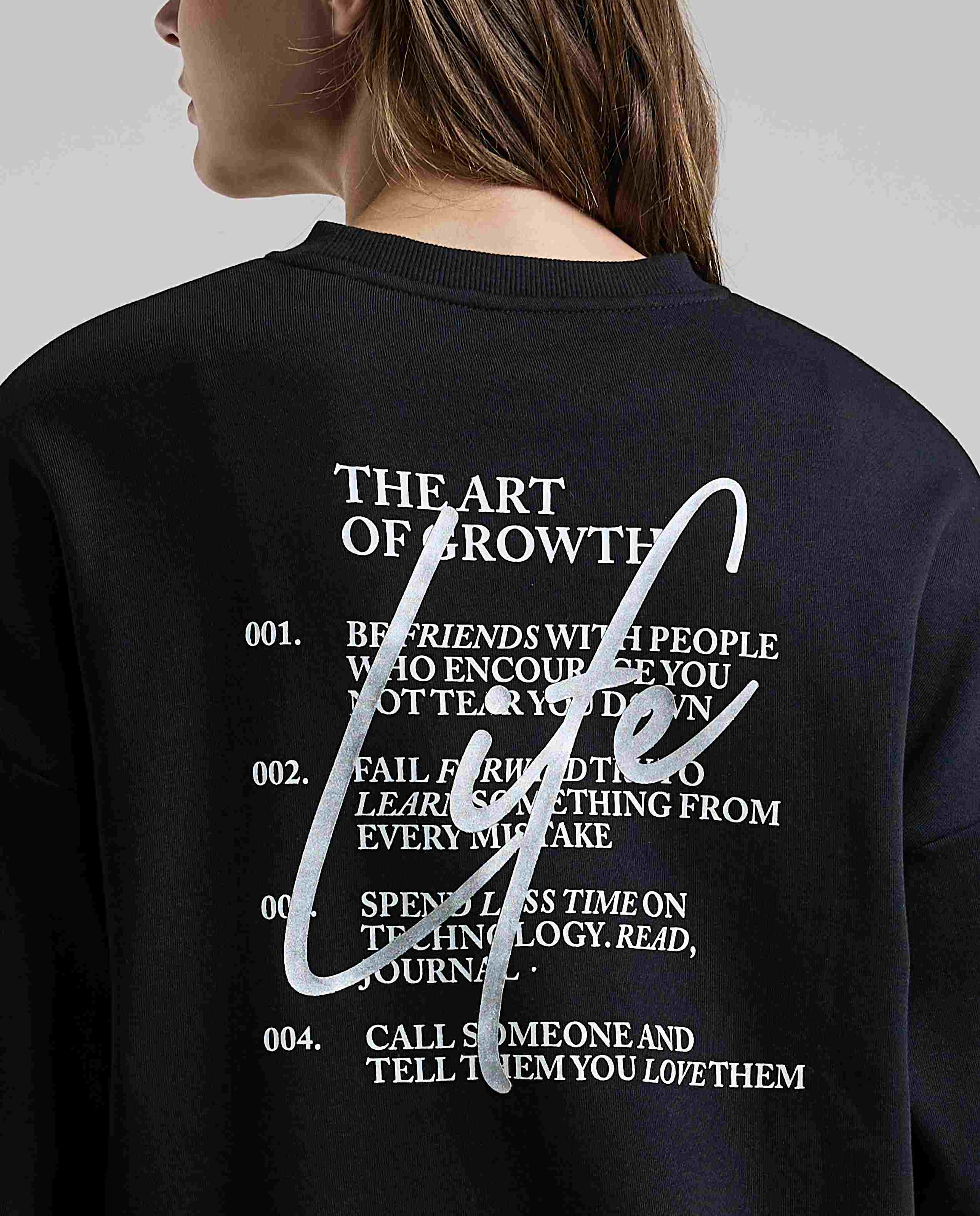 Printed Sweatshirt with Crew Neck and Long Sleeves
