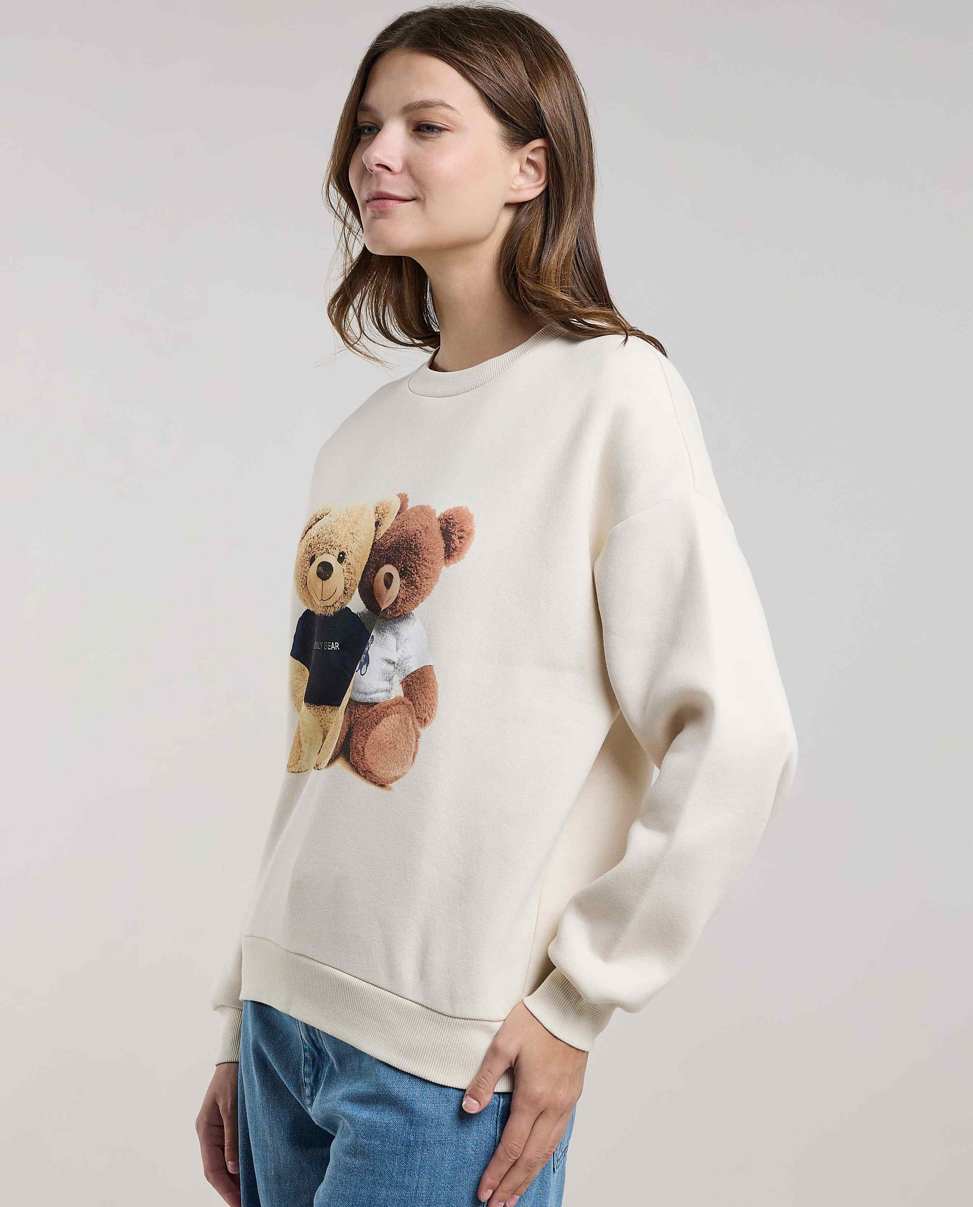 Printed Sweatshirt with Crew Neck and Long Sleeves