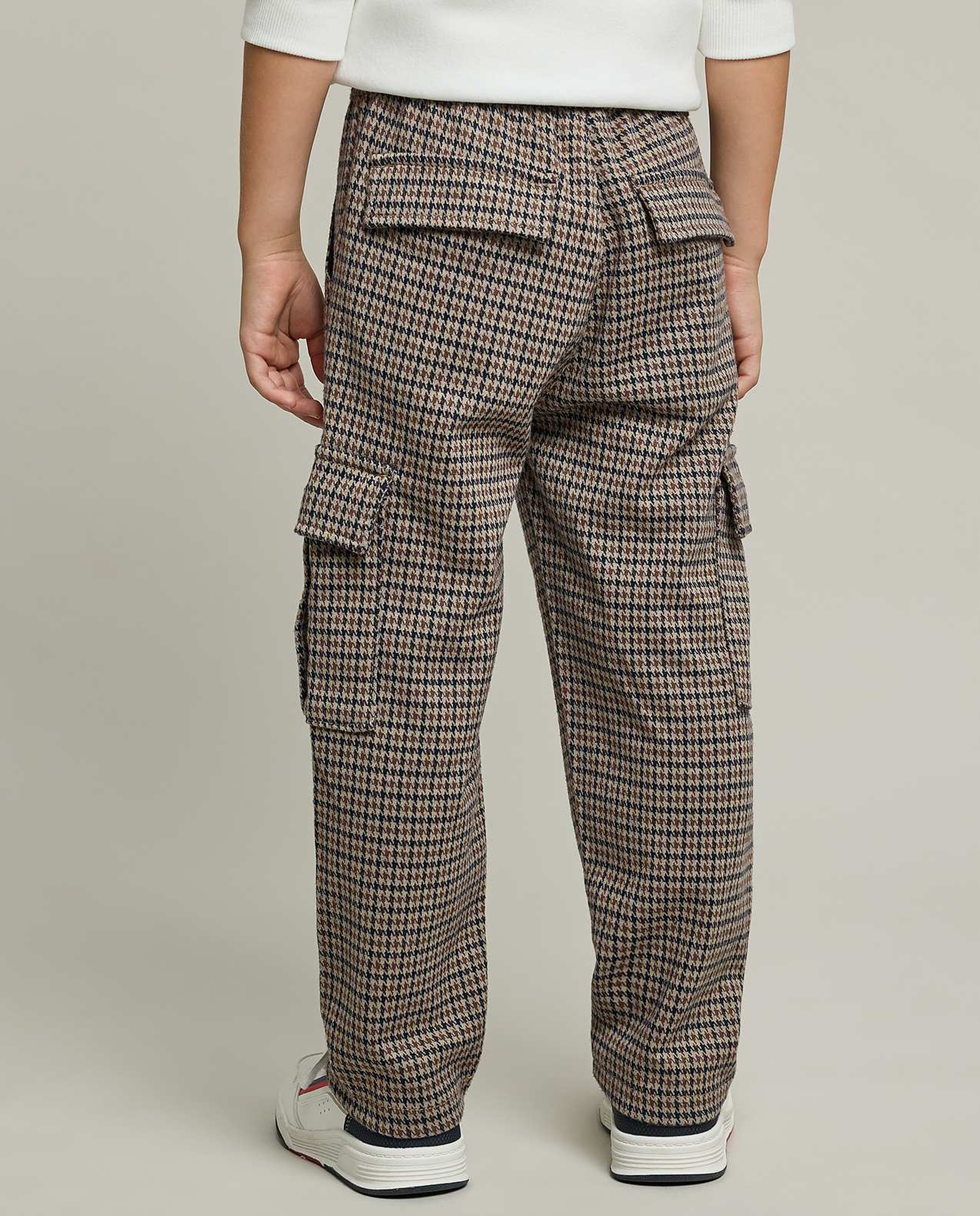 Textured Joggers with Drawstring Waist