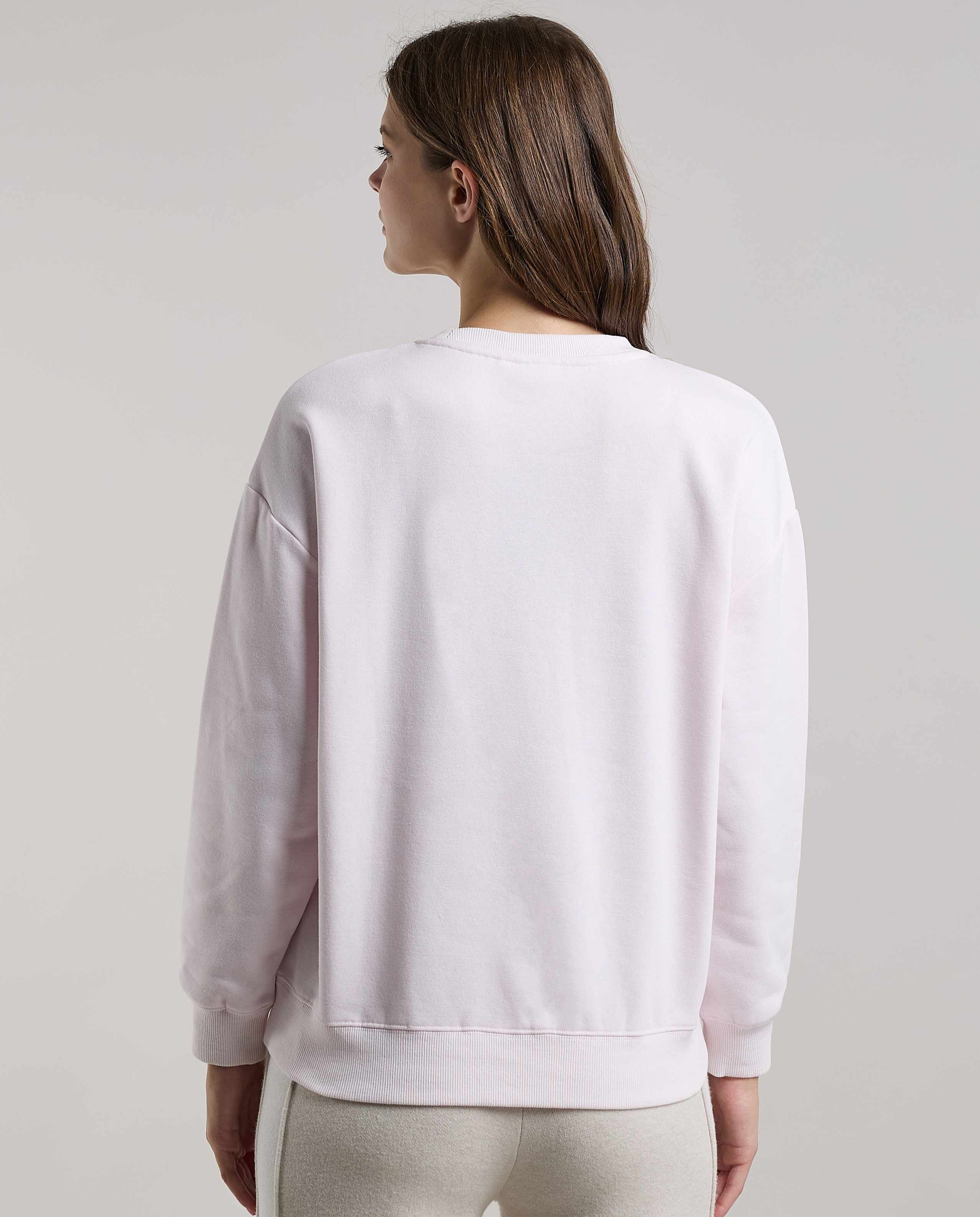 Embroidered Sweatshirt with Crew Neck and Long Sleeves