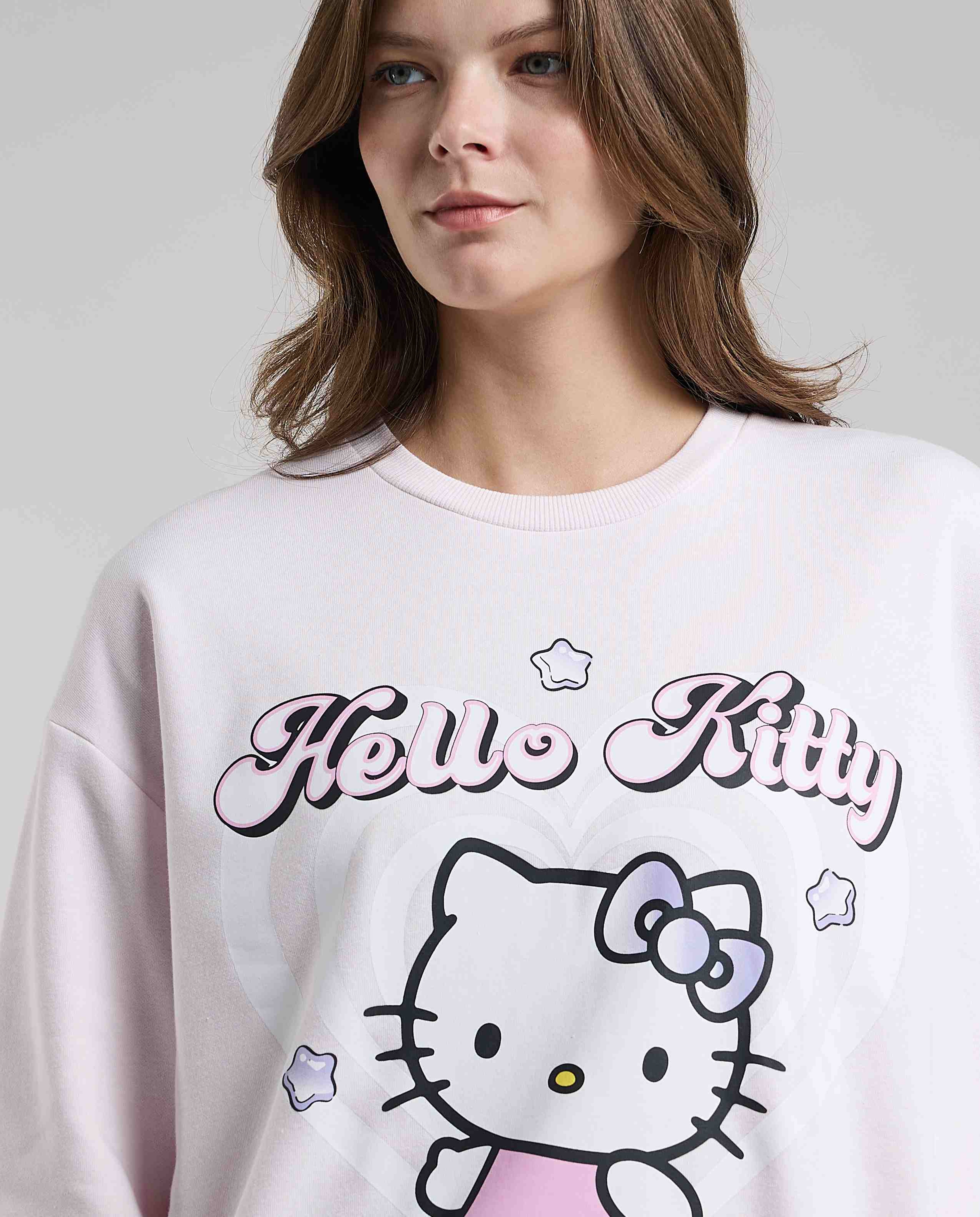 Embroidered Sweatshirt with Crew Neck and Long Sleeves