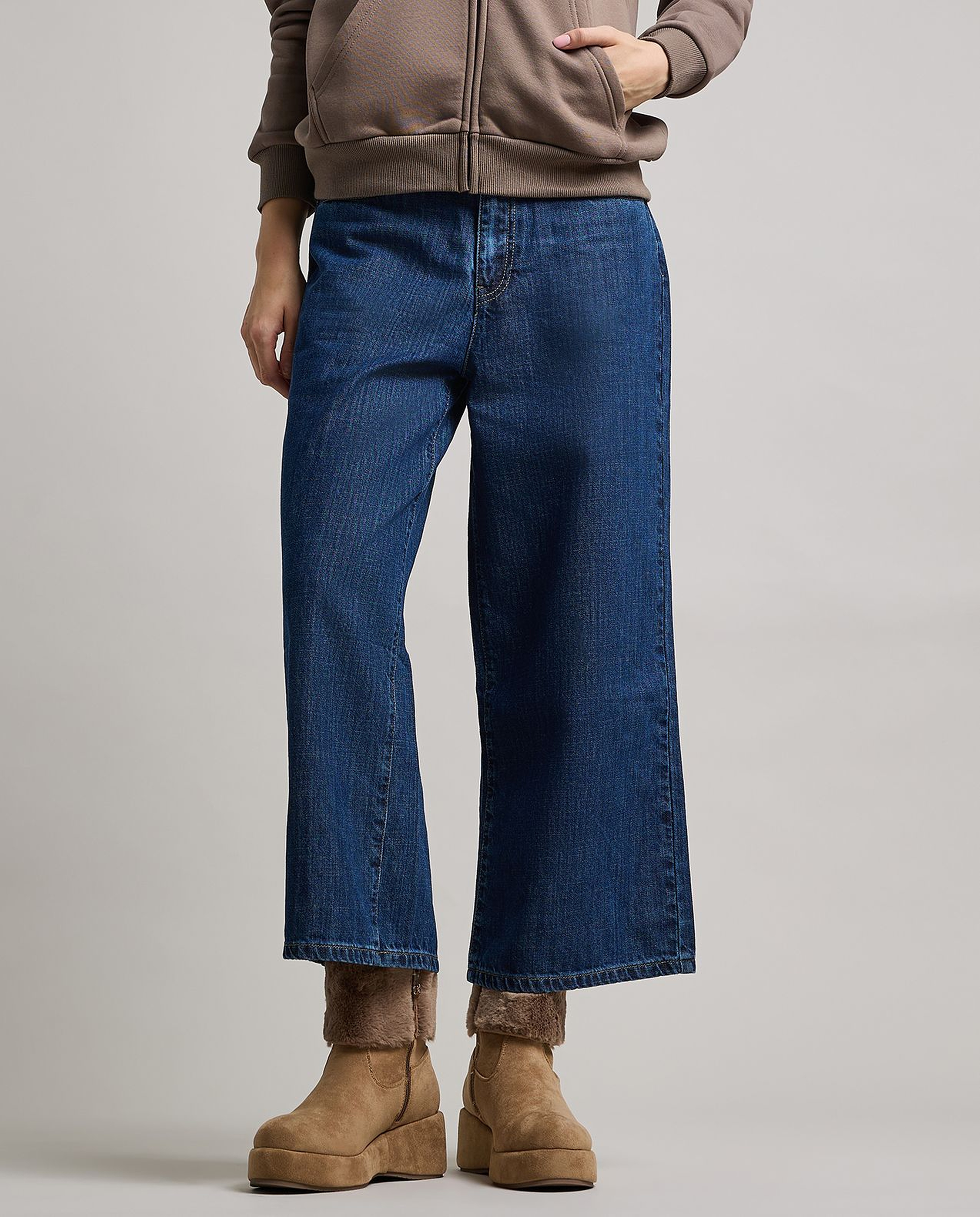 Fur Cuff Ankle Boots